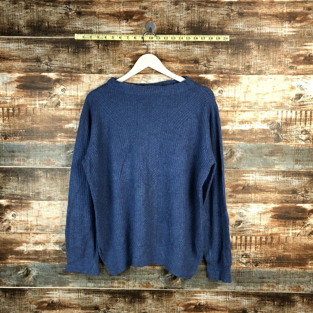 Homespun Knitwear × Japanese Brand Altais japan vintage Blue sweatshirt Knitwear #A1561 Size US L / EU 52-54 / 3 - 1 Thumbnail