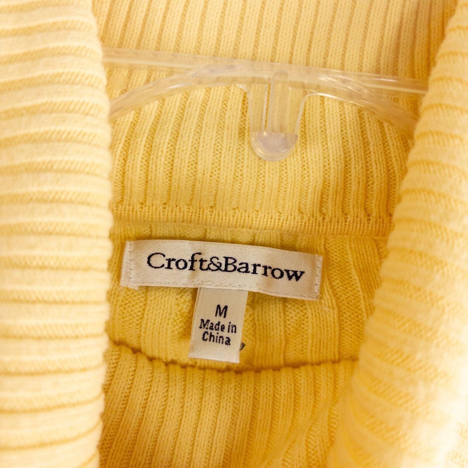 Croft & Barrow Croft & Barrow Yellow Cable Knit Sweater Womens Medium Size M / US 6-8 / IT 42-44 - 9 Thumbnail