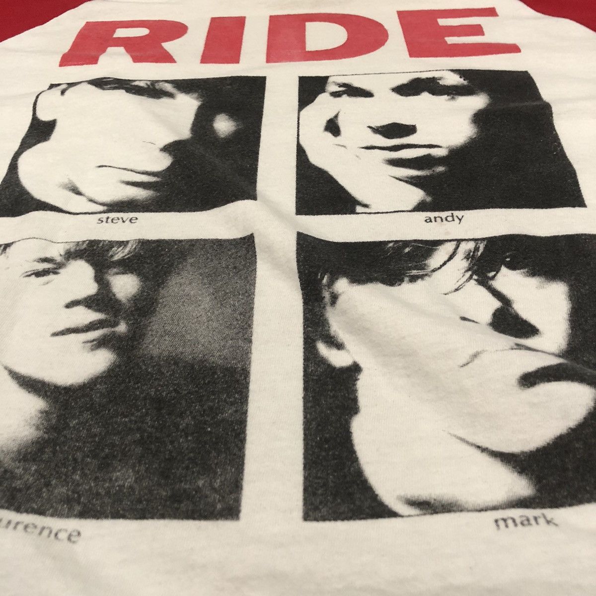 Band Tees Vtg Ride Full Line-Up Members Photoprints Band Tshirt Size US XL / EU 56 / 4 - 7 Thumbnail