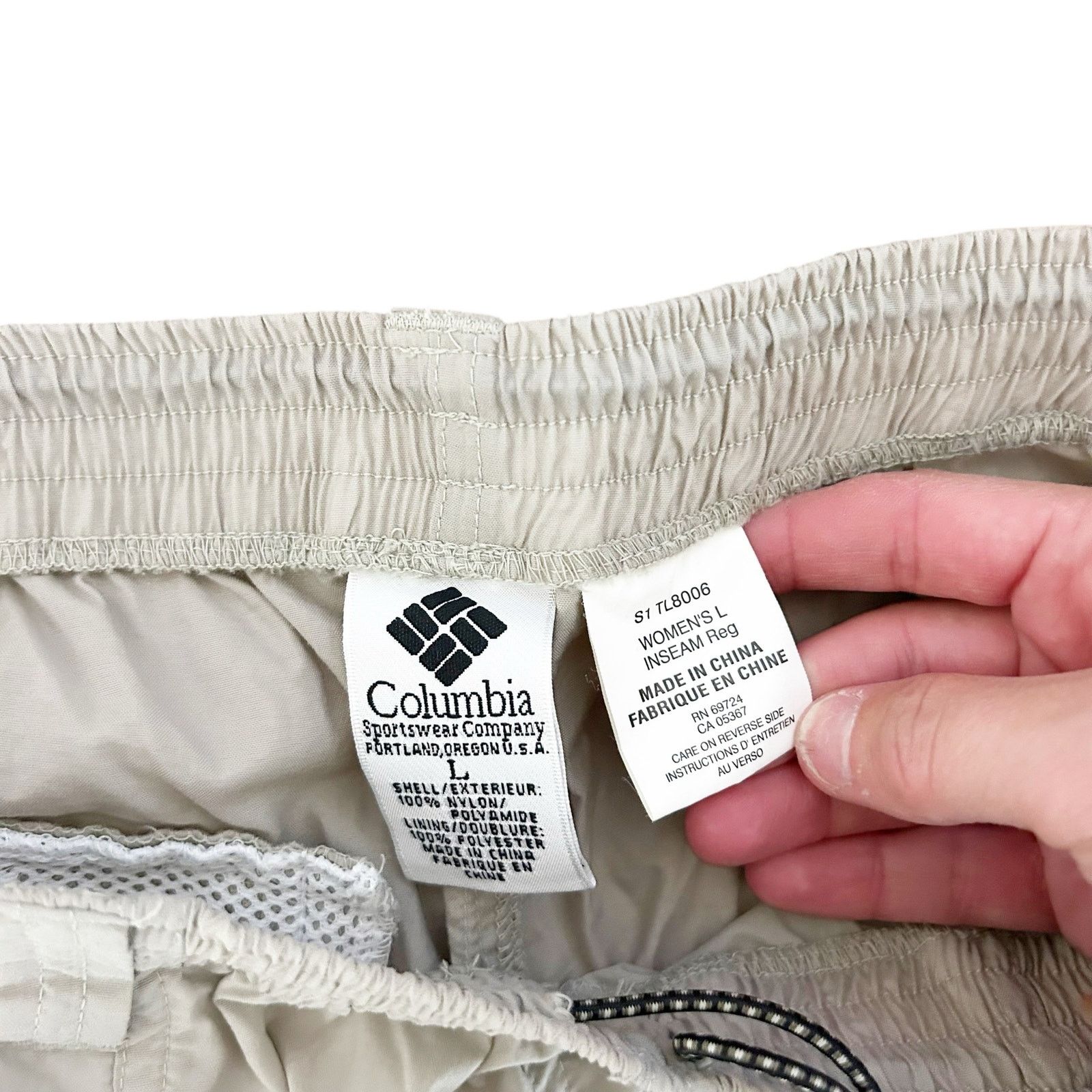 Columbia Columbia Tan Zip Off Packable Hiking Pants Sz L Size 28" / US 6 / IT 42 - 2 Thumbnail
