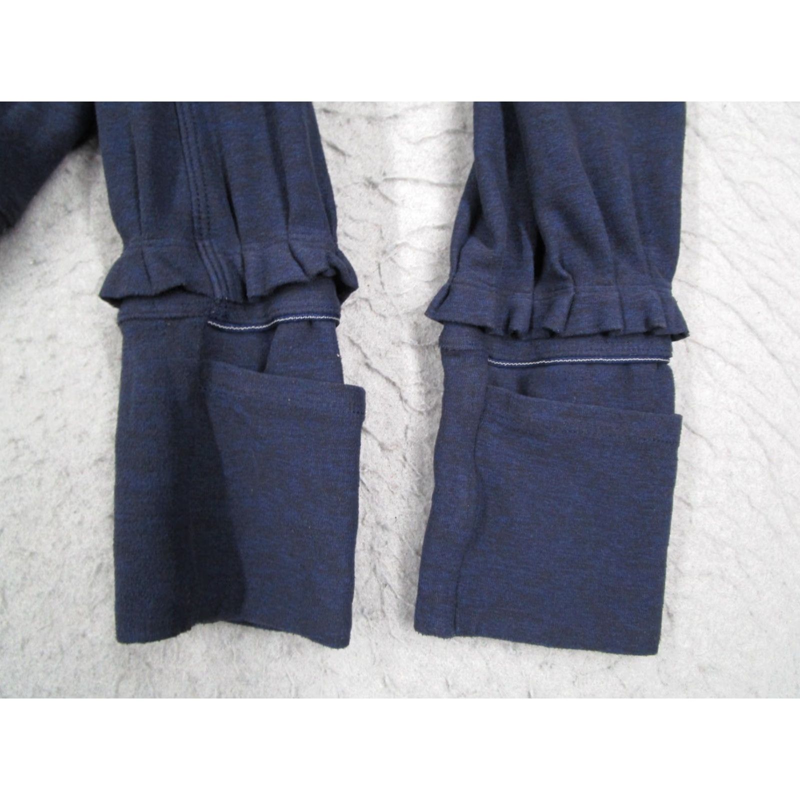 Lululemon Lululemon Hoodie Sweatshirt Womens Medium Blue Lightweight Ruched Hem Yoga Top Shirt Size M / US 6-8 / IT 42-44 - 4 Thumbnail