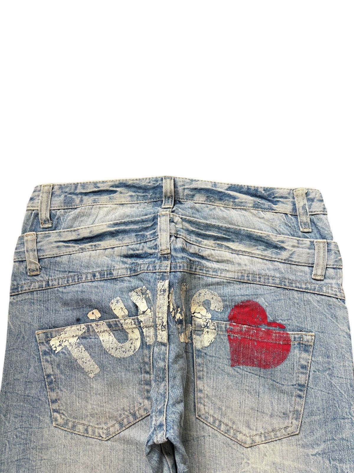 Dsquared2 Vintage Japanese Brand Double Waist Distress Loose Jeans Size 30" / US 8 / IT 44 - 4 Thumbnail