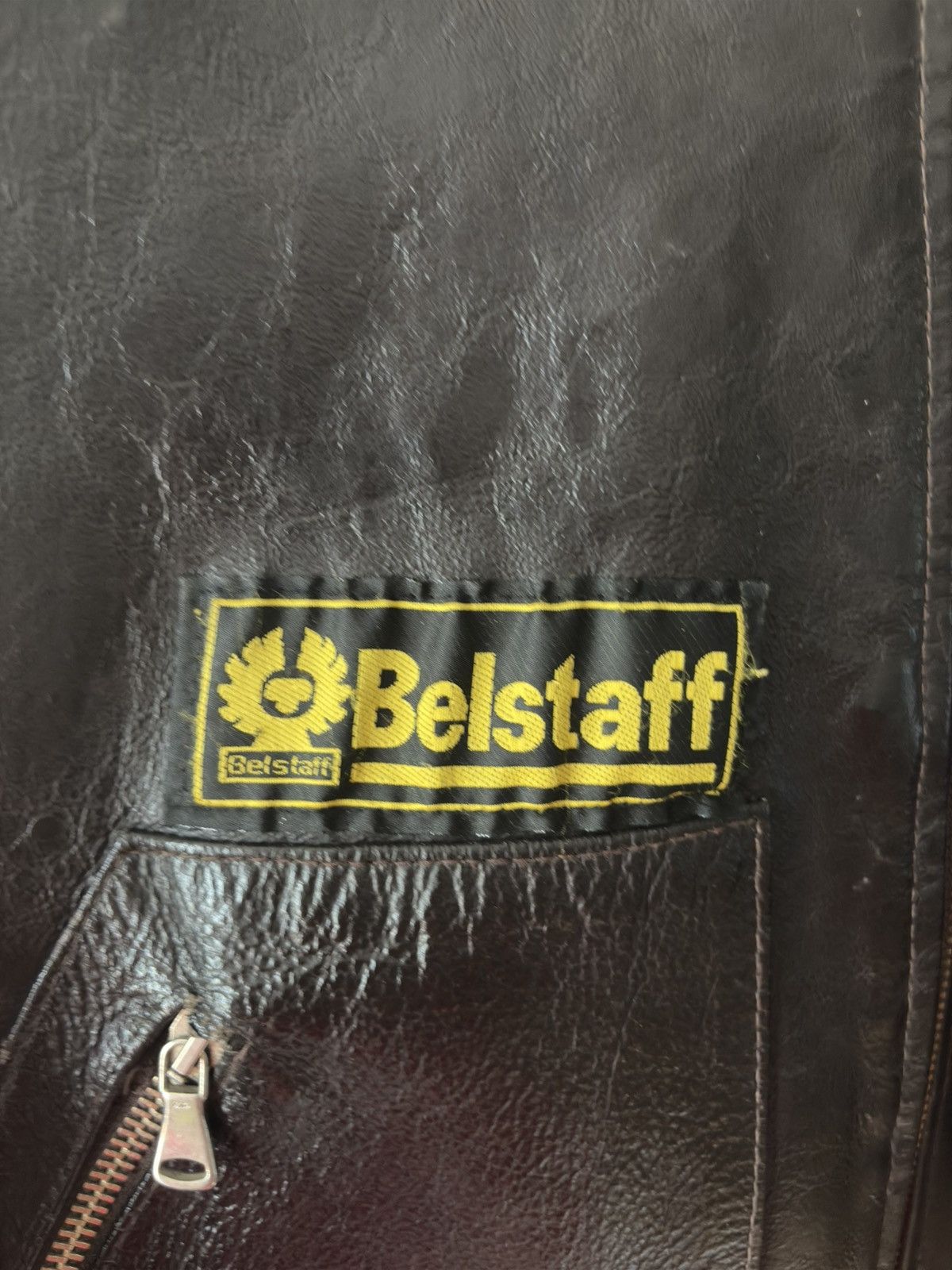 Belstaff × Designer Vintage Belstaff Leather Jacket – Made in England Size US L / EU 52-54 / 3 - 3 Thumbnail