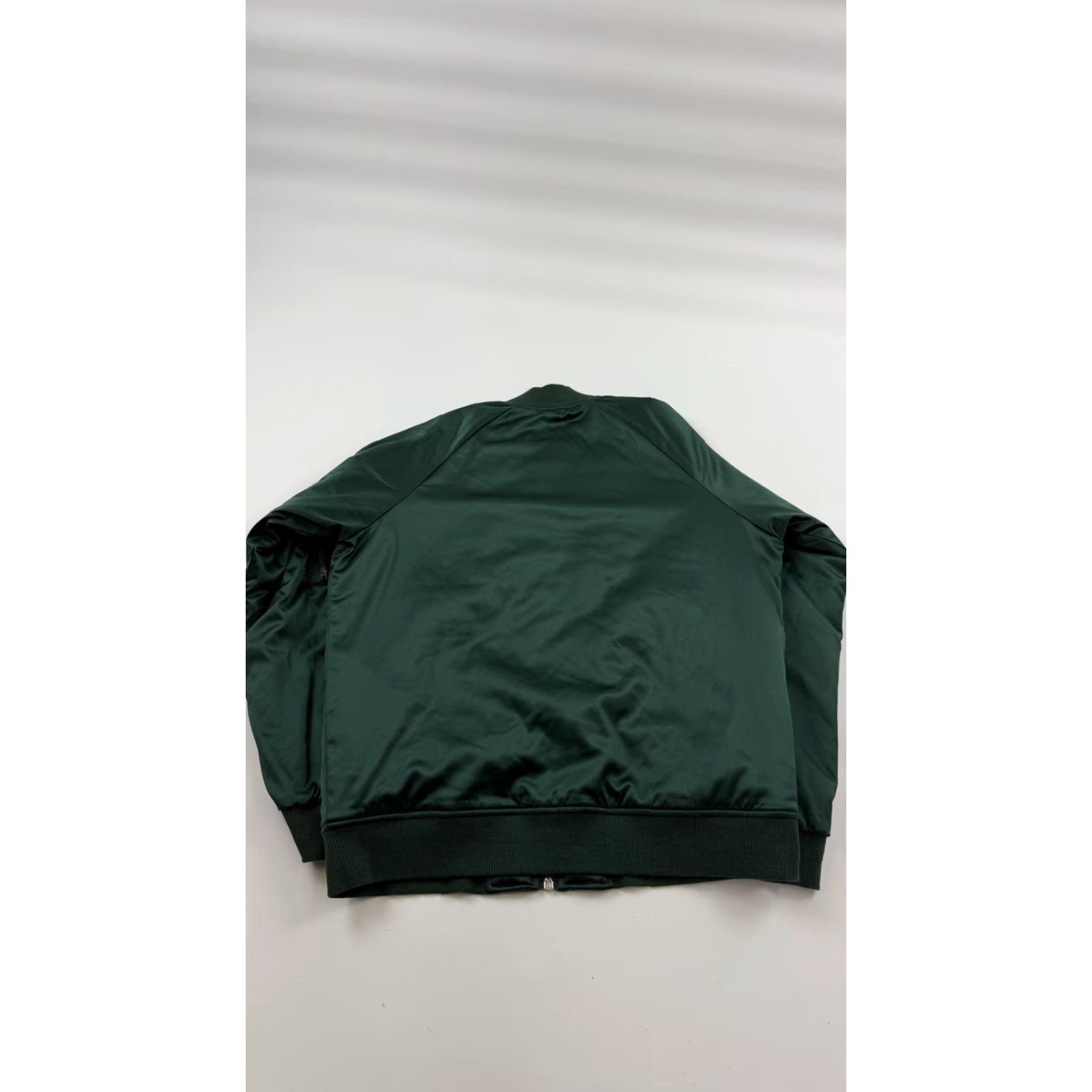 UNIF UNIF Jacket Mens Large Green Bomber Satin Full Zip Pockets Streetwear Polyester Size US L / EU 52-54 / 3 - 6 Thumbnail