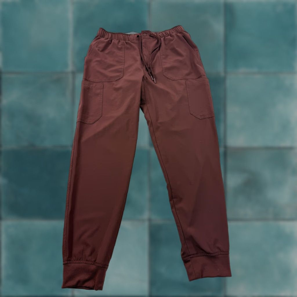 Carhartt VINTAGE Carhartt Pants Unisex M Red Cargo Jogger Elastic Waist Pockets Workwear Scrub Size US 31 - 1 Thumbnail