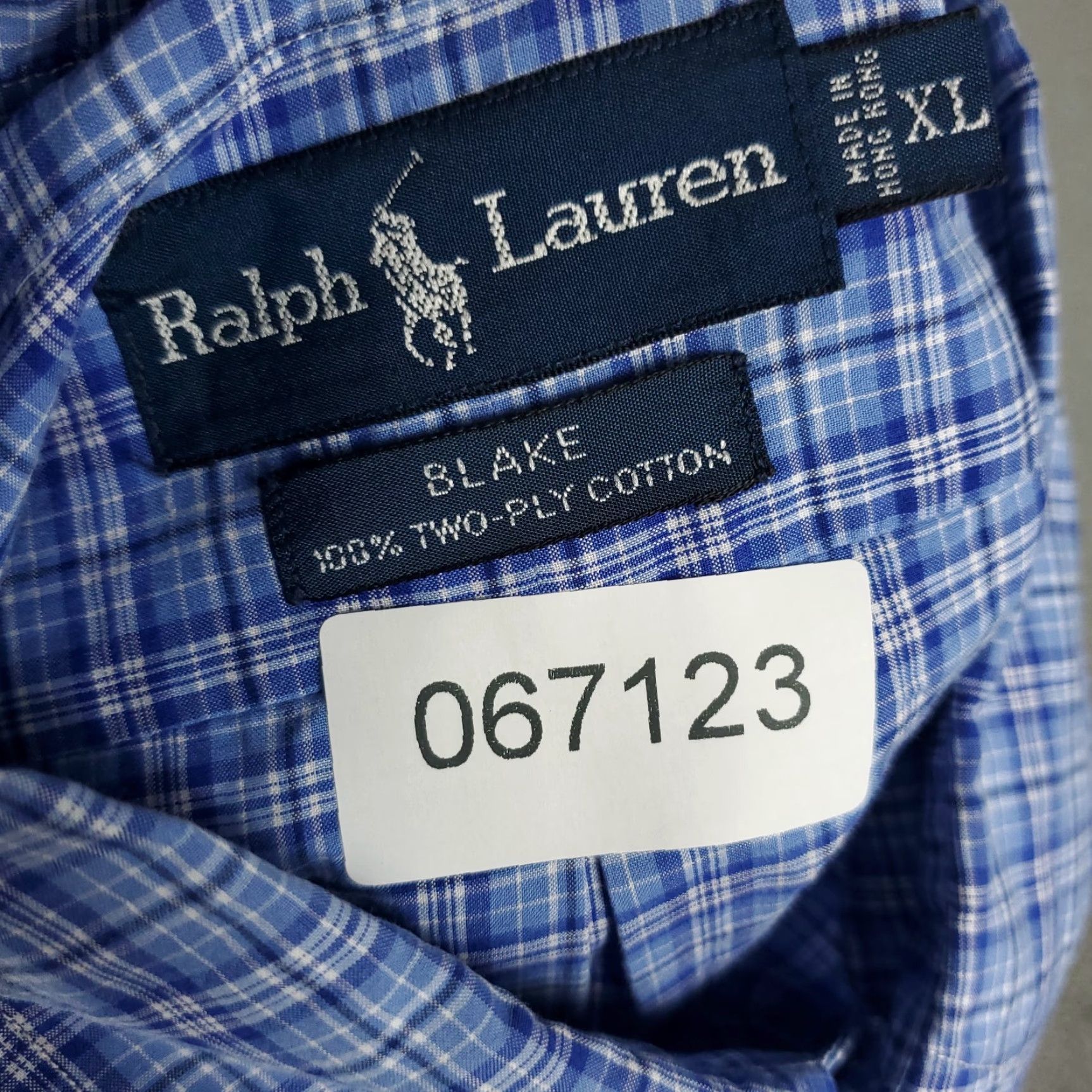 Ralph Lauren Ralph Lauren Shirt Mens XL Blue Plaid Button-Up Short Sleeve Polo Style Button-Down Collar/Logo - Classic American Preppy Modern Shirt Size US XL / EU 56 / 4 - 6 Thumbnail