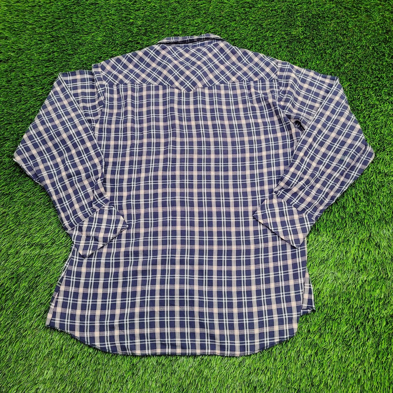 Wrangler Vintage Wrangler Western Snap Shirt Large 22x30 Shadow Plaid Size US L / EU 52-54 / 3 - 2 Thumbnail