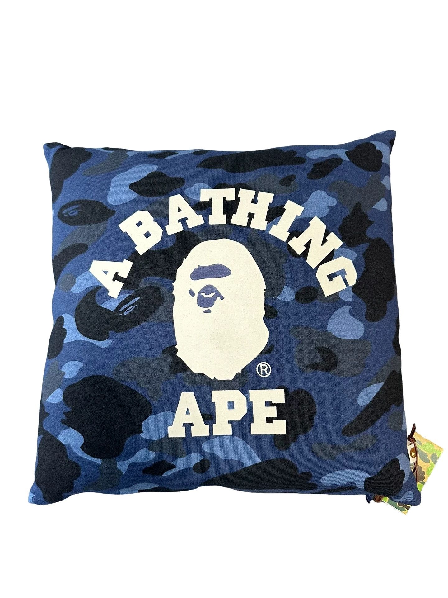 Bape A Bathing Ape Blue Camo Logo Cushion One Size Size ONE SIZE - 1 Thumbnail