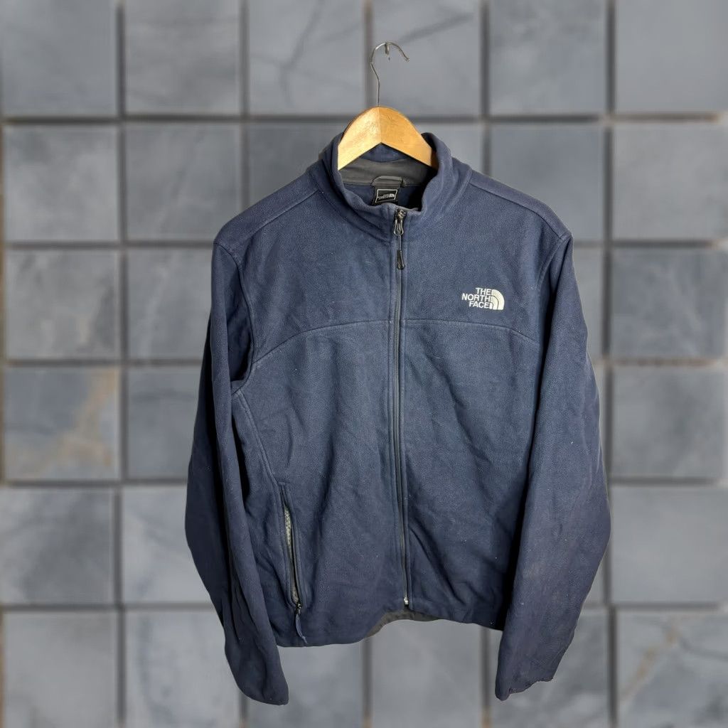 The North Face The North Face Jacket Mens M Blue Fleece Full Zip Stand Collar Outdoor Size US M / EU 48-50 / 2 - 1 Thumbnail