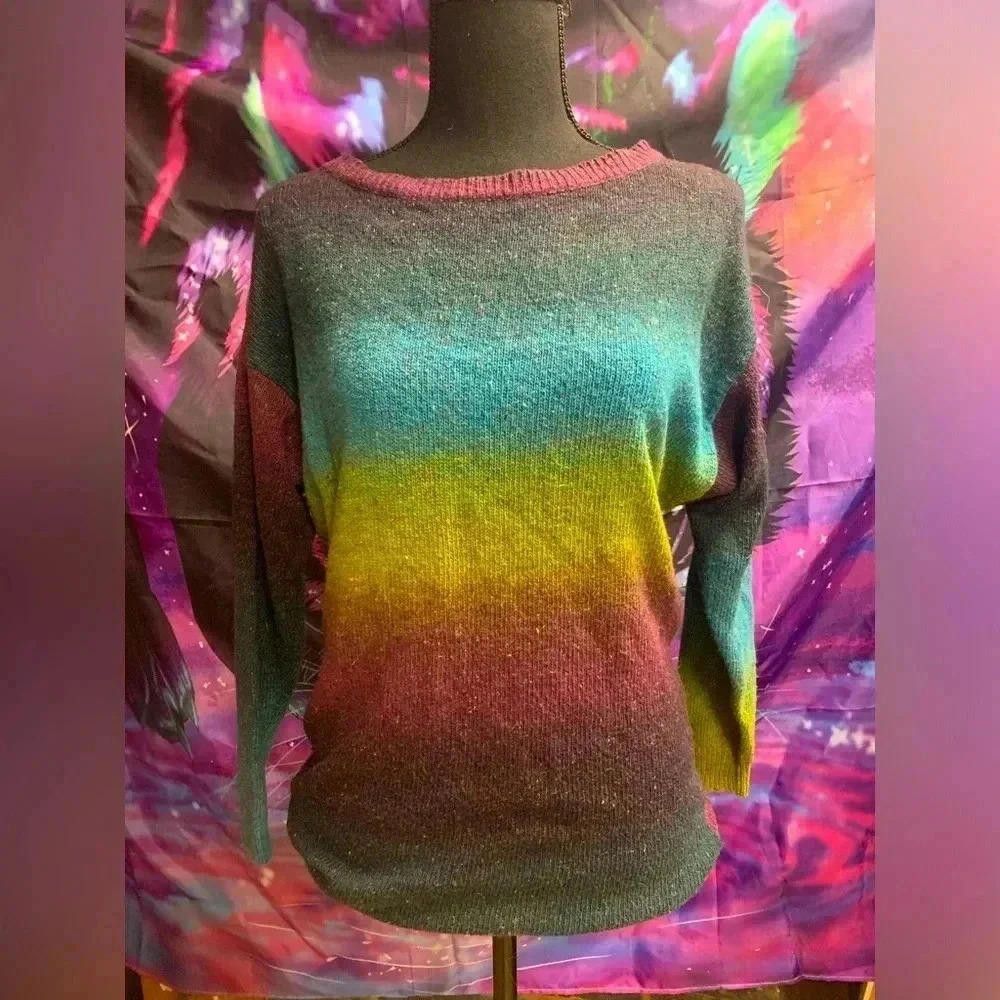 H&M H&M Women's Colorful Gradient Sweater Size XS / US 0-2 / IT 36-38 - 1 Thumbnail