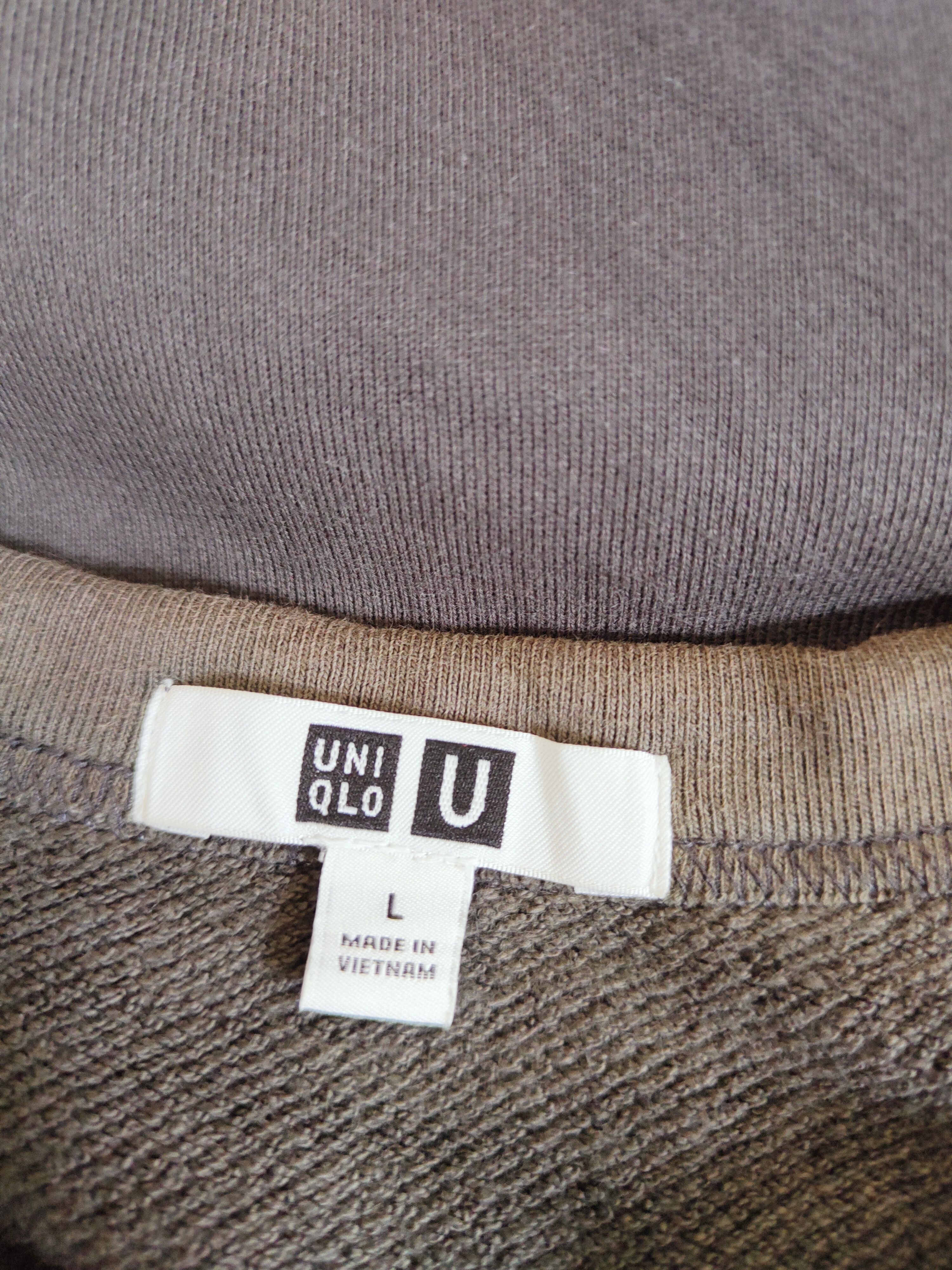 Japanese Brand Uniqlo Dark Olive plain vintage Sweatshirts #S2592 Size US L / EU 52-54 / 3 - 11 Thumbnail