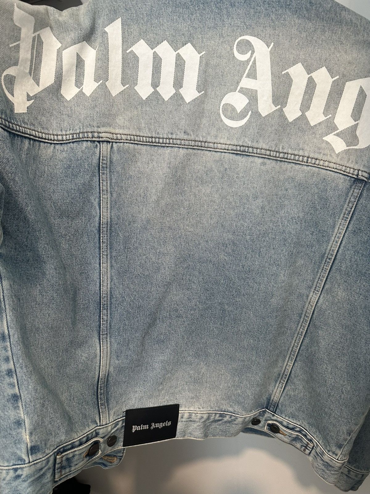 Palm Angels Palm Angels Logo Denim Jacket Size US L / EU 52-54 / 3 - 3 Thumbnail