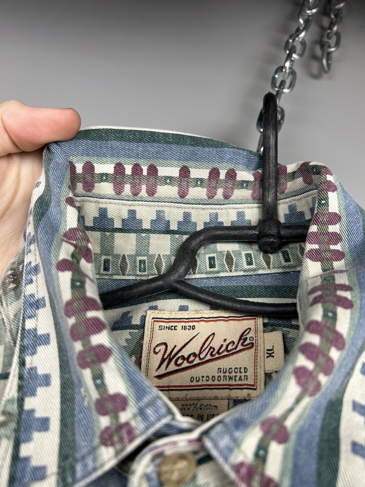 Vintage × Woolrich Woolen Mills Vintage Woolrich Made In Usa Button Ups Shirts Size US XL / EU 56 / 4 - 10 Thumbnail