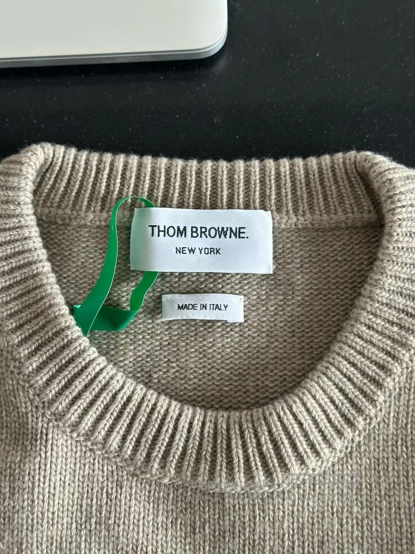 Thom Browne Thom Browne Beige wool sweater| Size US XXL / EU 58 / 5 - 3 Thumbnail