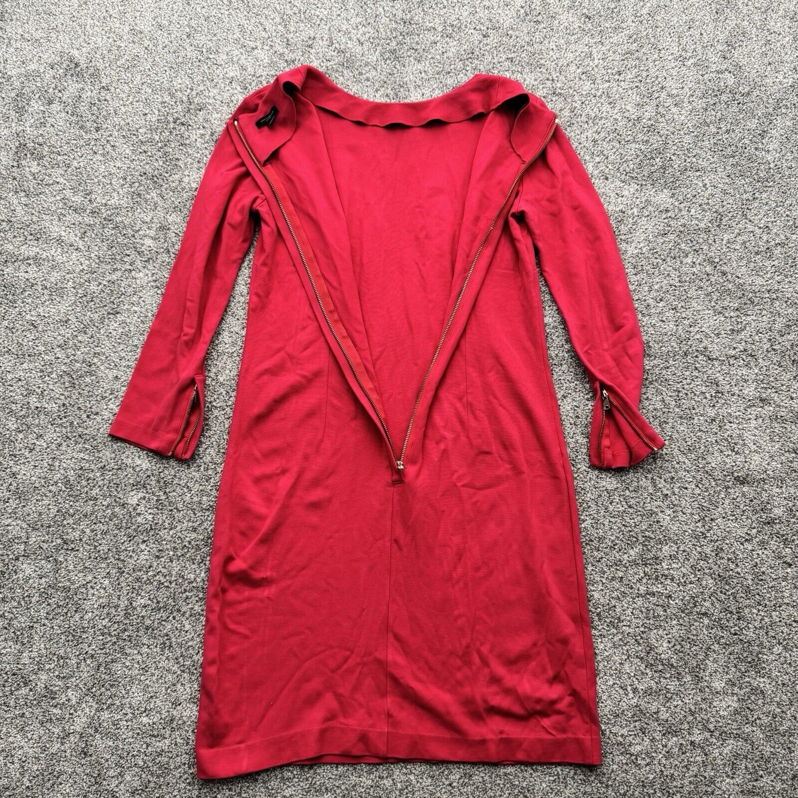 Other Vintage Ann Taylor Dress 6 90s Y2K Chic Office Zip Cuffs Size M / US 6-8 / IT 42-44 - 3 Thumbnail