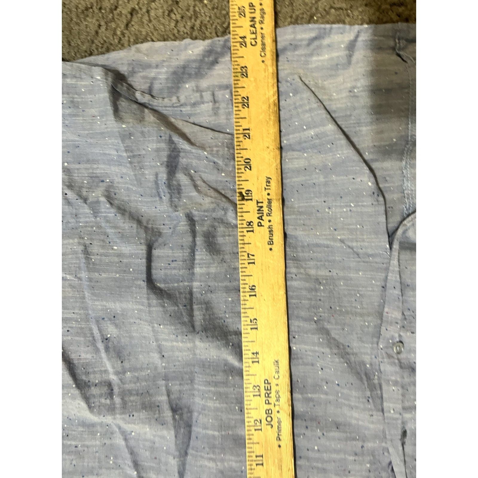 Zara Zara Basic Z1975 Denim Shirt Womens XS Blue Long Sleeve Button Front Relaxed Size XS / US 0-2 / IT 36-38 - 4 Thumbnail