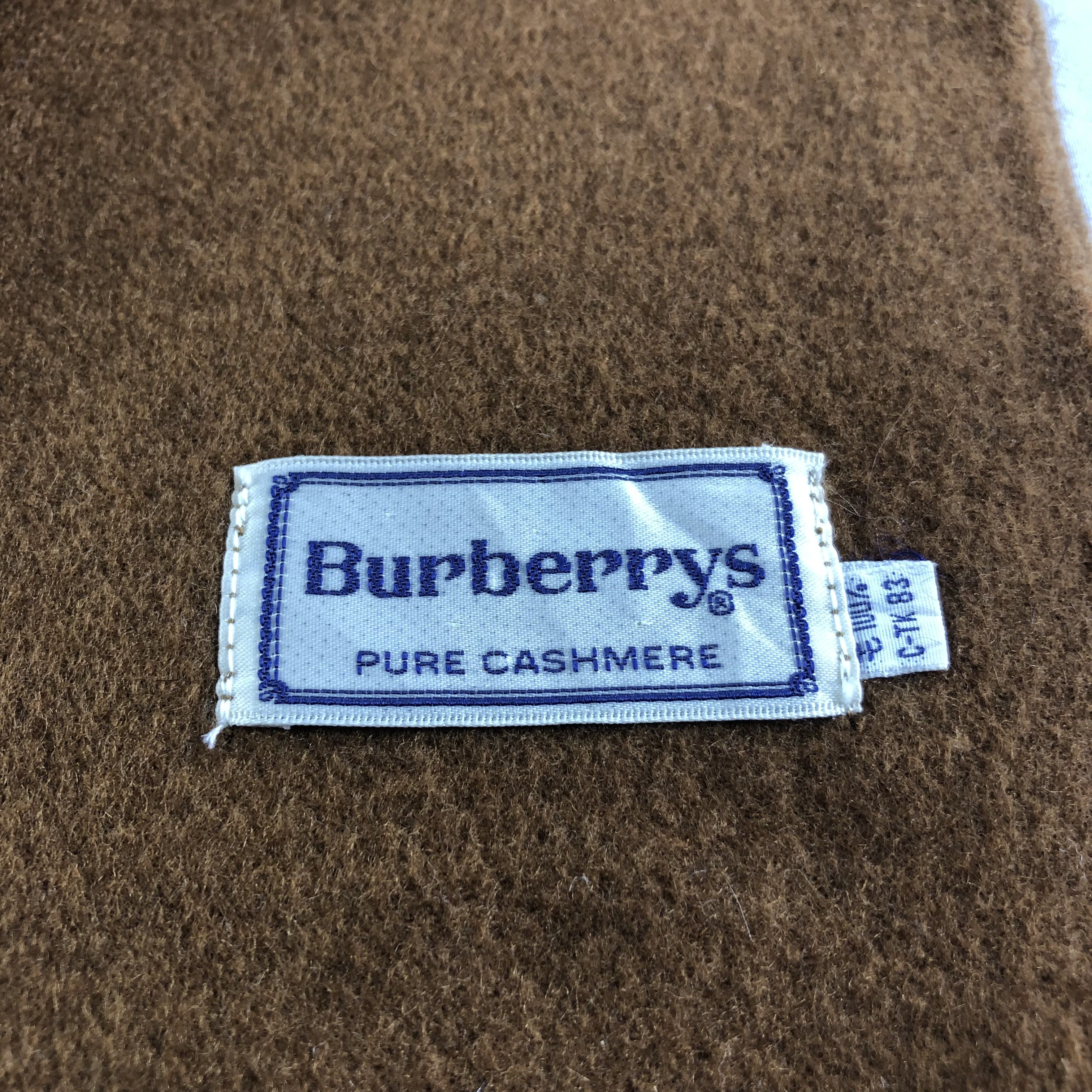 Burberry Burberrys Cashmere Scarf Muffler Neckwear V2265 Size ONE SIZE - 6 Thumbnail