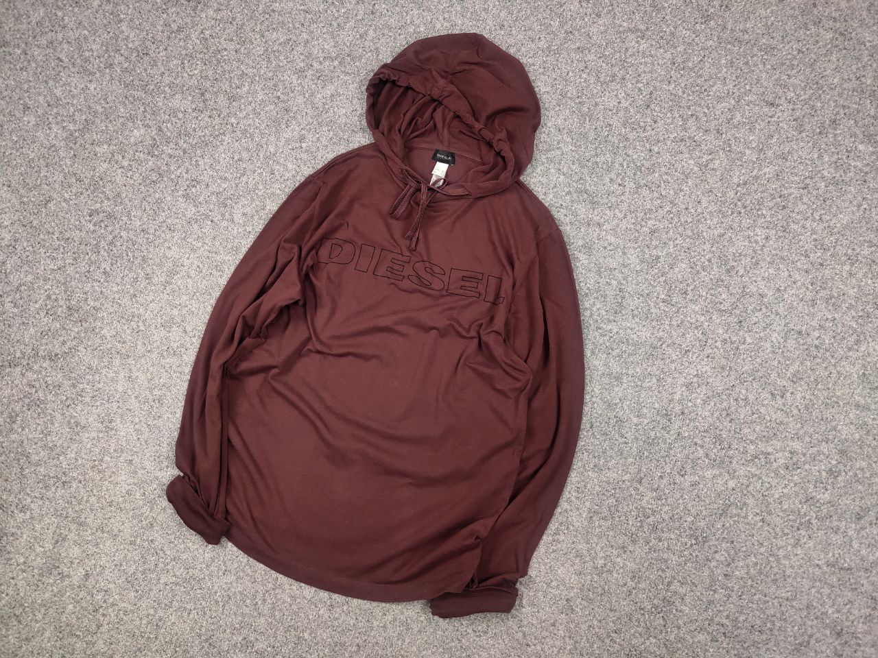 Diesel Vintage Diesel Dark Brown Logo Y2k Long Sleeve Light Hoodie Size US M / EU 48-50 / 2 - 3 Thumbnail
