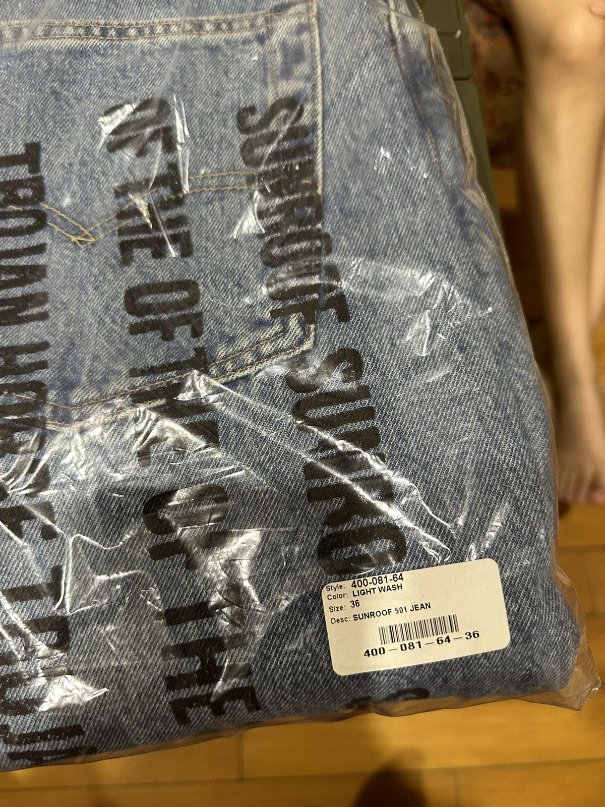 DENIM TEARS × Virgil Abloh Denim Tears x Levi's 501 Pyrex Tears Jeans Virgil Abloh Size US 36 / EU 52 - 4 Thumbnail