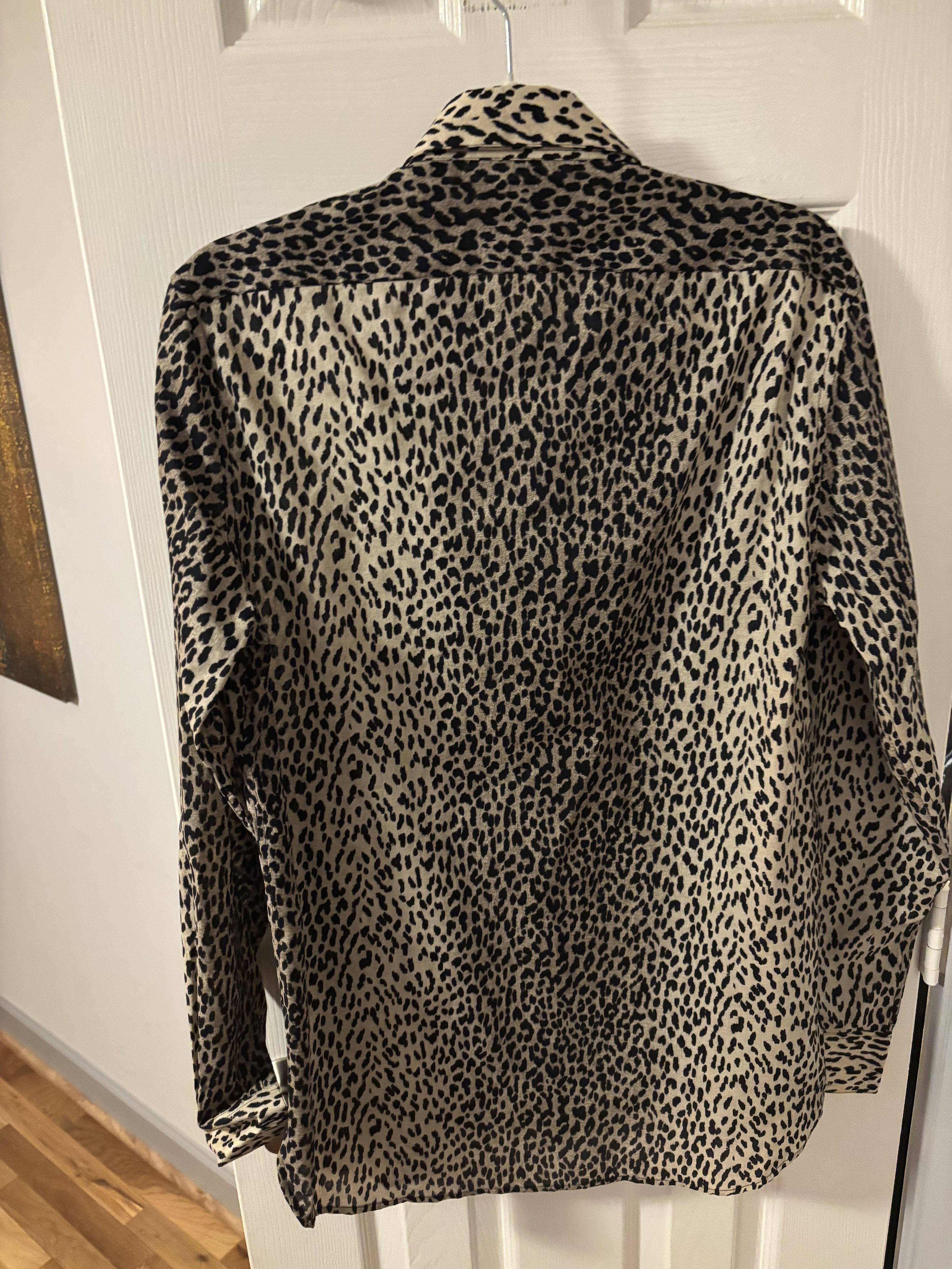 Saint Laurent Paris Rare Saint Laurent Paris Babycat Shirt Hedi Slimane era 39 Size US M / EU 48-50 / 2 - 5 Thumbnail