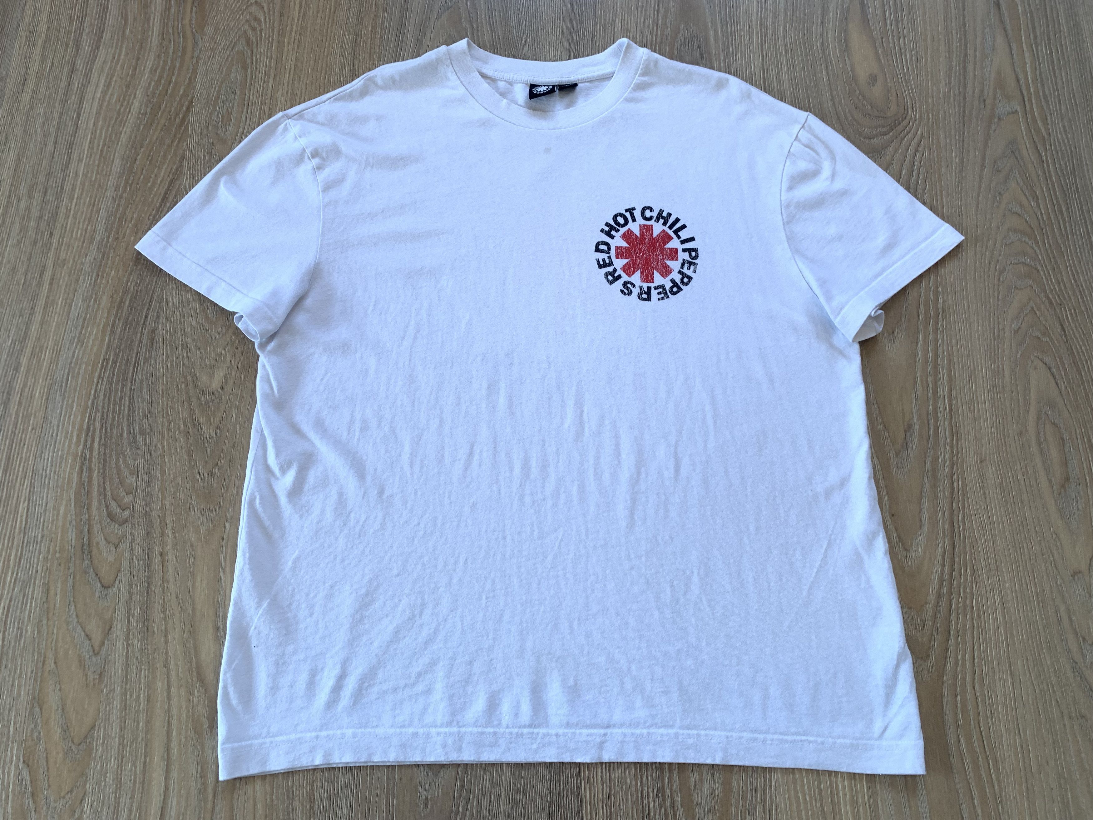 Band Tees Red Hot Chili Peppers White Printed T Shirt Size US L / EU 52-54 / 3 - 2 Thumbnail