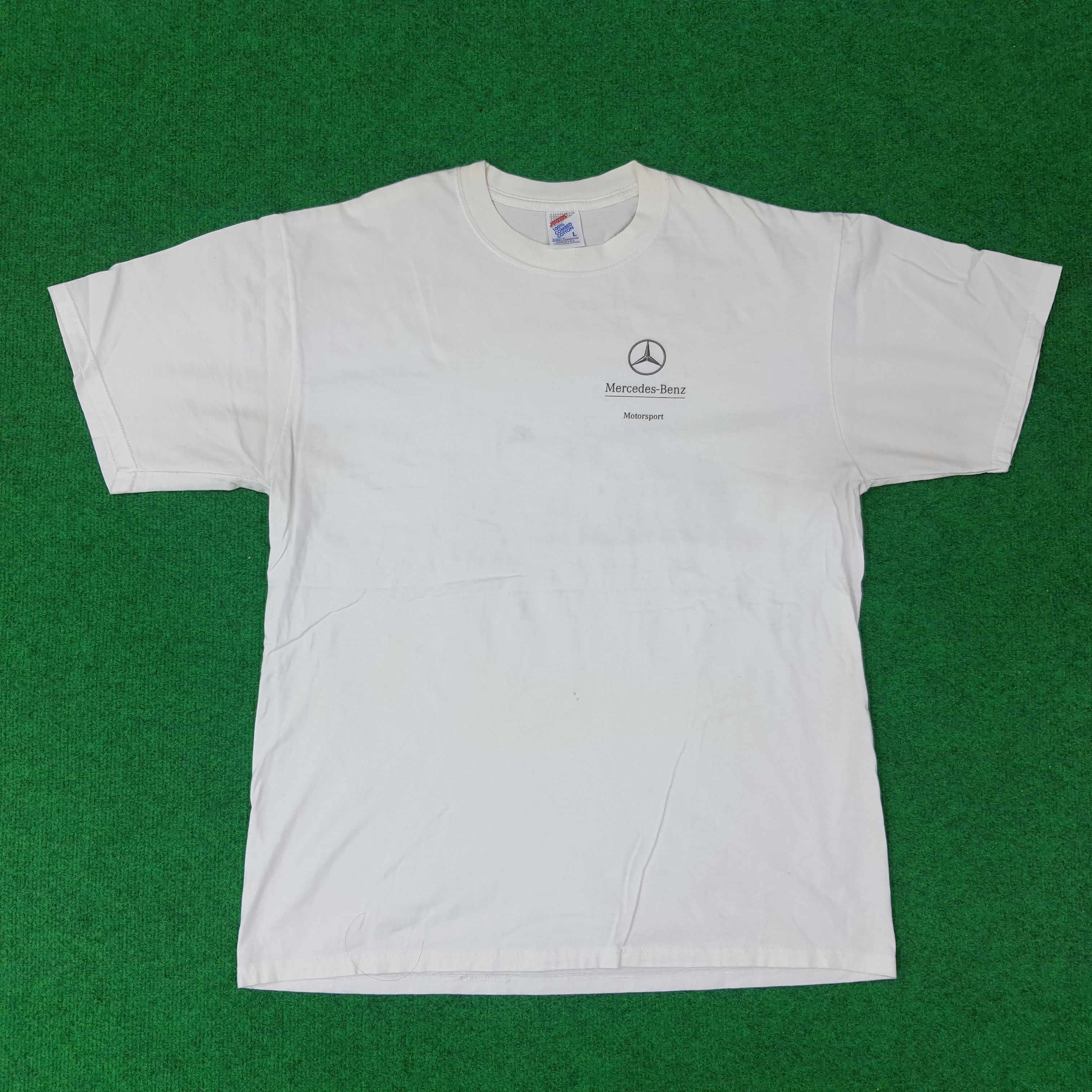 Mercedes-Benz Vintage Mercedes Benz F1 Racing Tshirt C259N34 Size US L / EU 52-54 / 3 - 3 Thumbnail