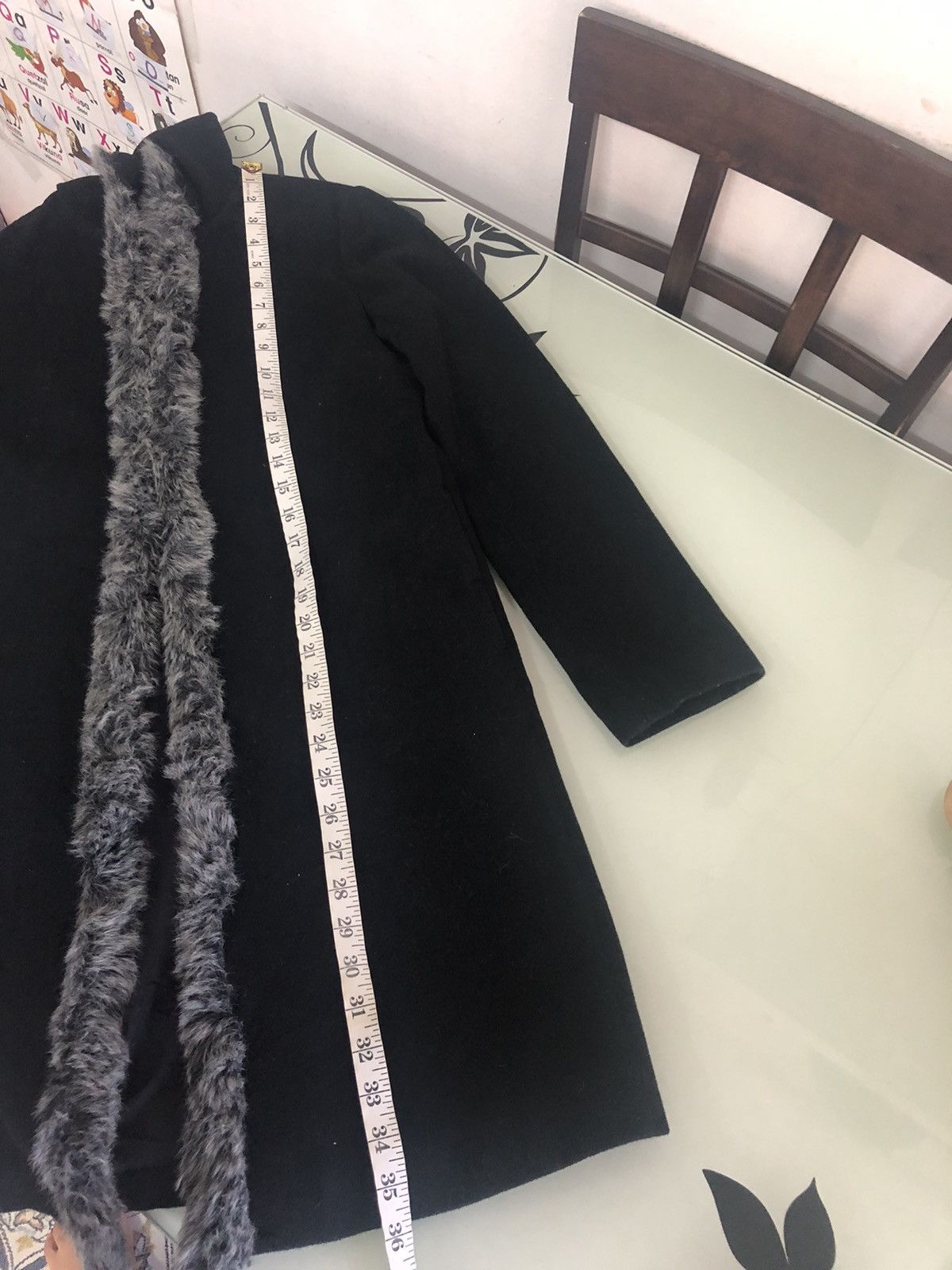 Seditionaries Peyton Place by PPFM Wool Long Jacket With Fur Size M / US 6-8 / IT 42-44 - 17 Thumbnail