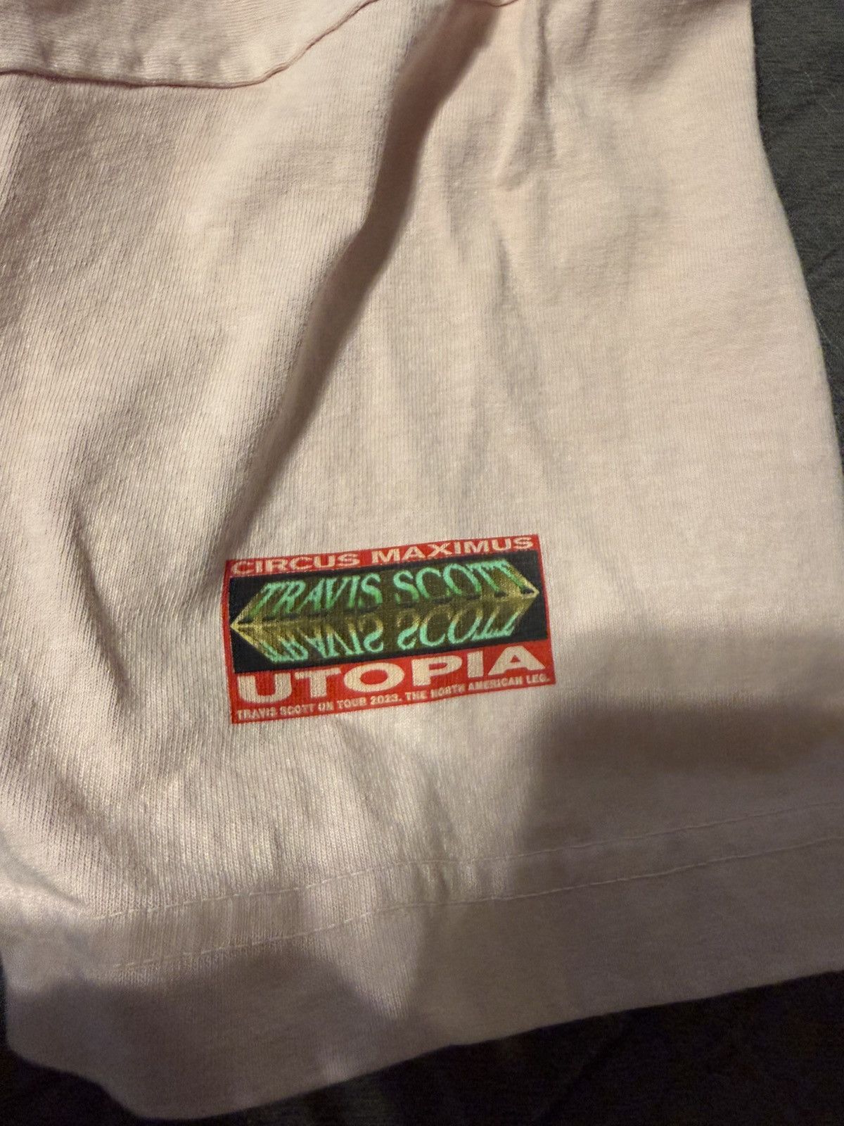 Travis Scott Travis Scott Utopia Tour Pink Tee Size US M / EU 48-50 / 2 - 5 Thumbnail