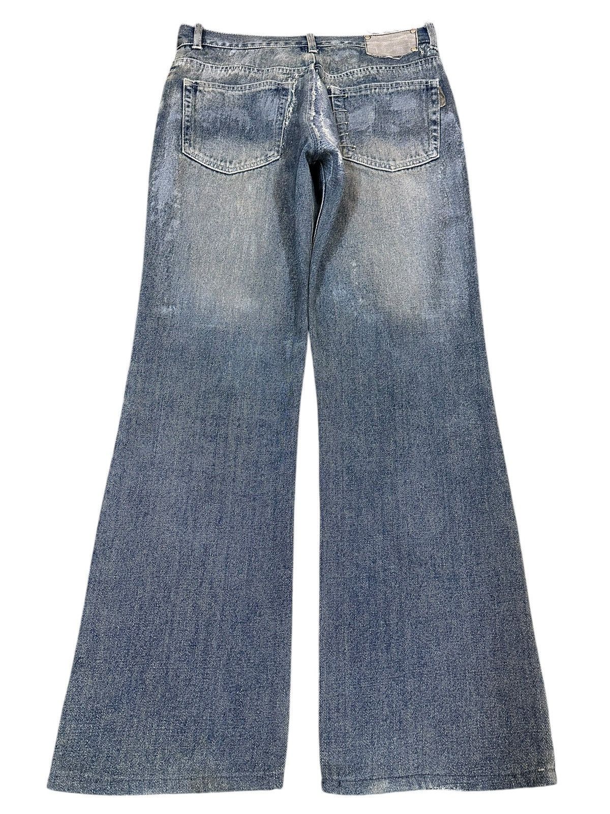 If Six Was Nine Vintage Japanese Brand Punk Embroidered Style Wide Leg Jeans Size US 31 - 2 Thumbnail