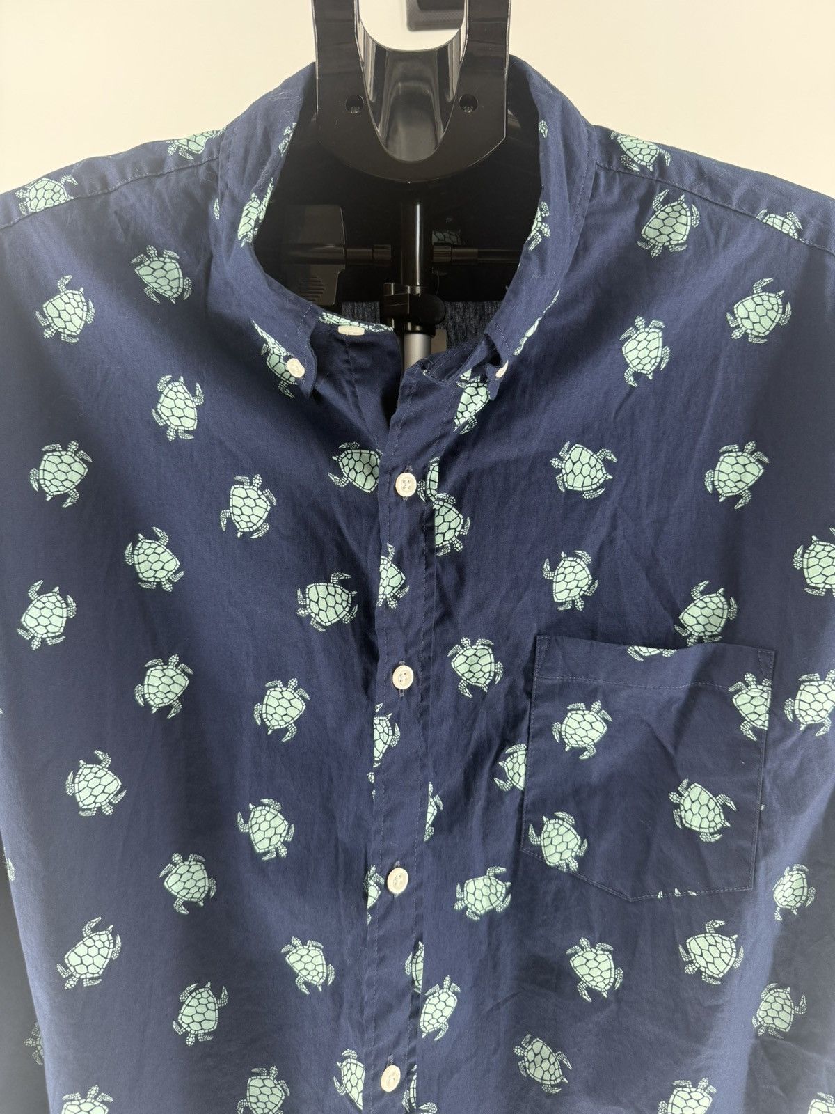J.Crew J. Crew Navy Blue Sea Turtle Button Down Shirt Top Size XXL Size US XXL / EU 58 / 5 - 5 Thumbnail