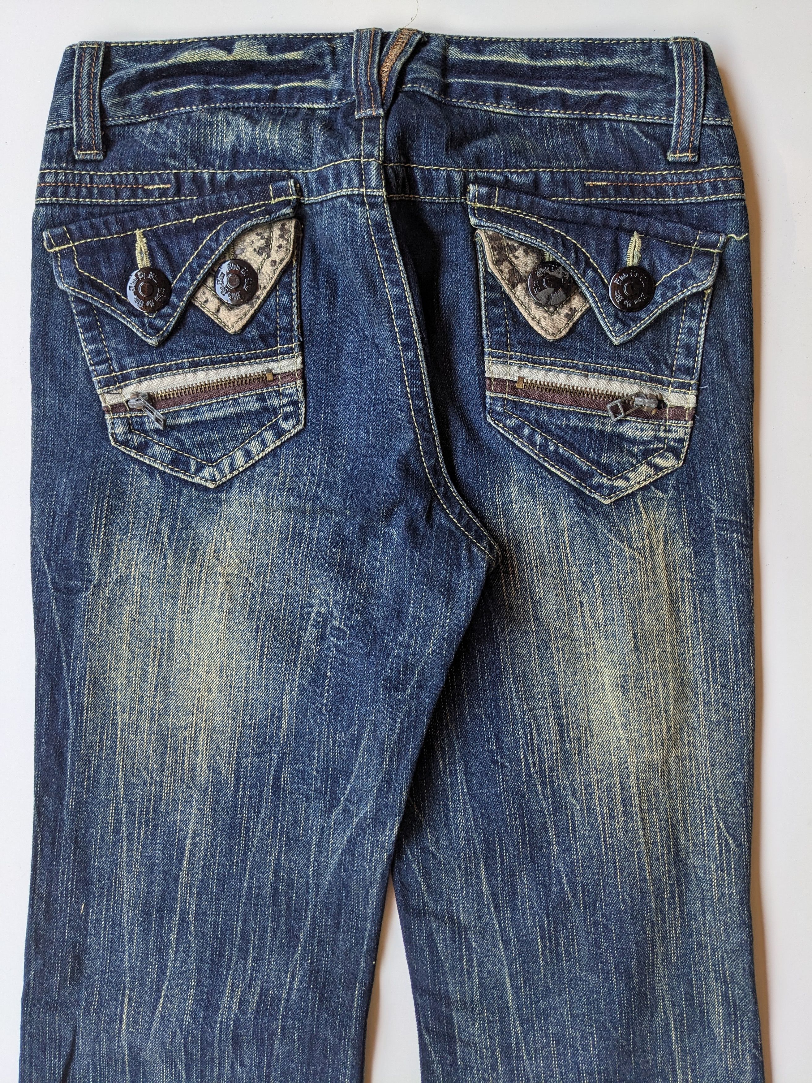 Japanese Brand Blow By Blue Flare blue to faded jeans Size US 29 - 6 Thumbnail