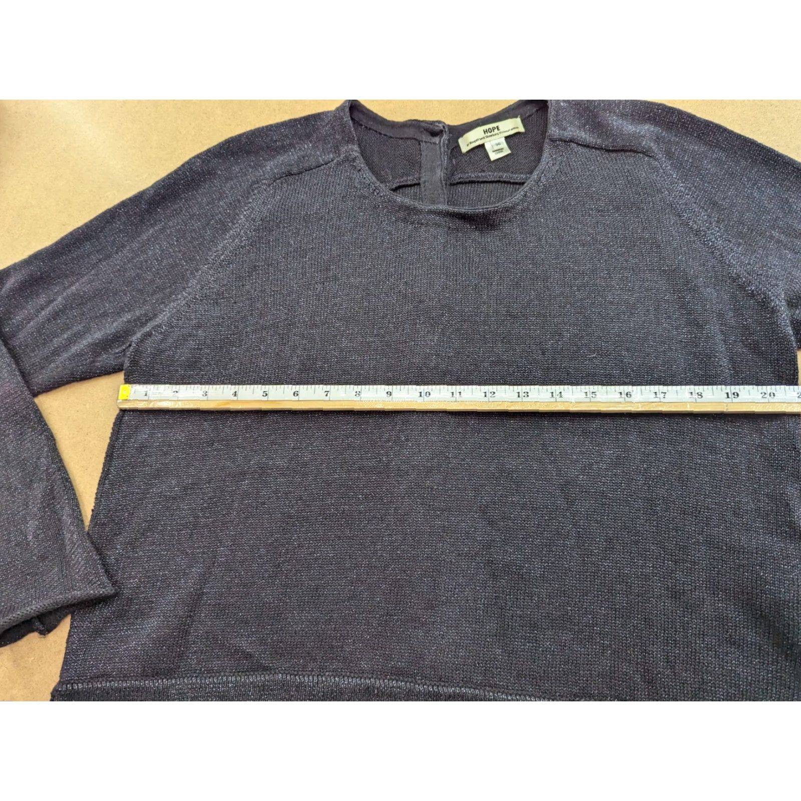 Hope Hope Womens Sweater Shirt Pullover Black Linen Cotton 36 Size Regular Knits Casual Pullover Womens Mens Girls? Size XS / US 0-2 / IT 36-38 - 5 Thumbnail