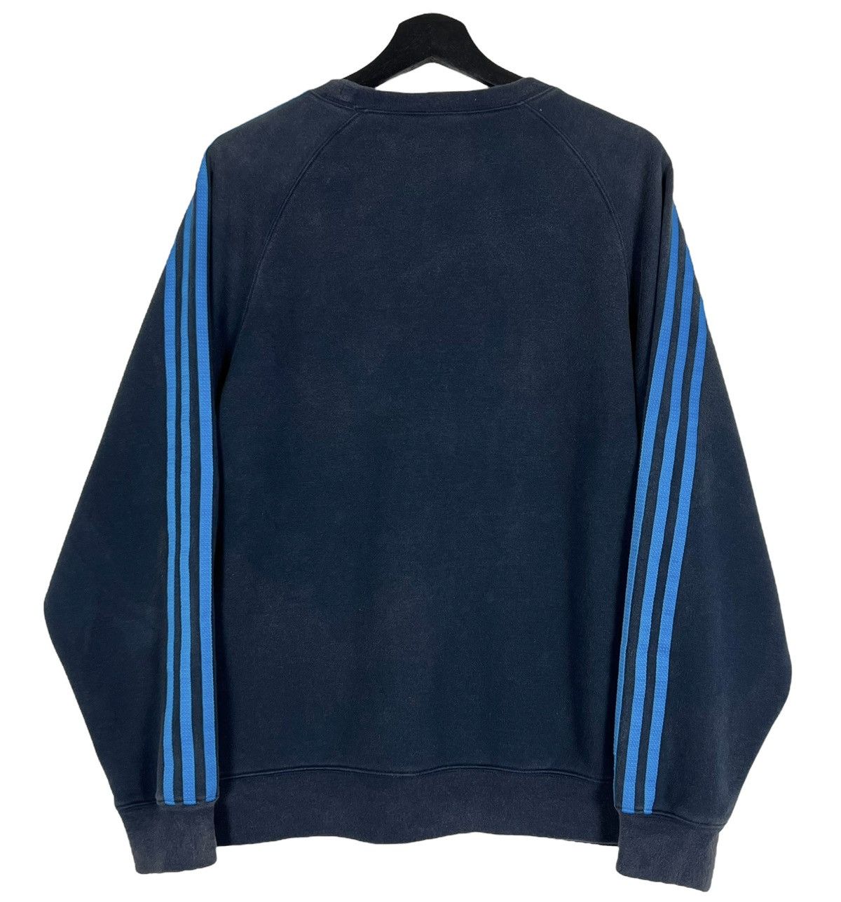 Adidas Distressed Adidas 3-Stripes Sweatshirt Size US S / EU 44-46 / 1 - 2 Thumbnail