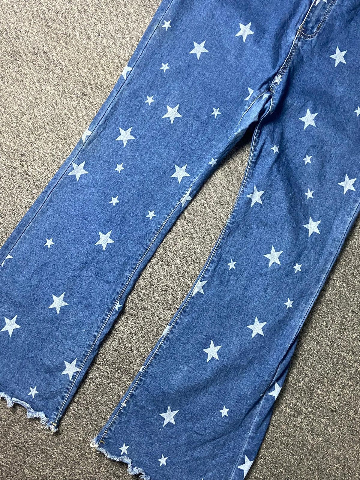 Japanese Brand Japanese Brand Star Printed Flare Pants (138) Size 34" / US 12 / IT 48 - 6 Thumbnail