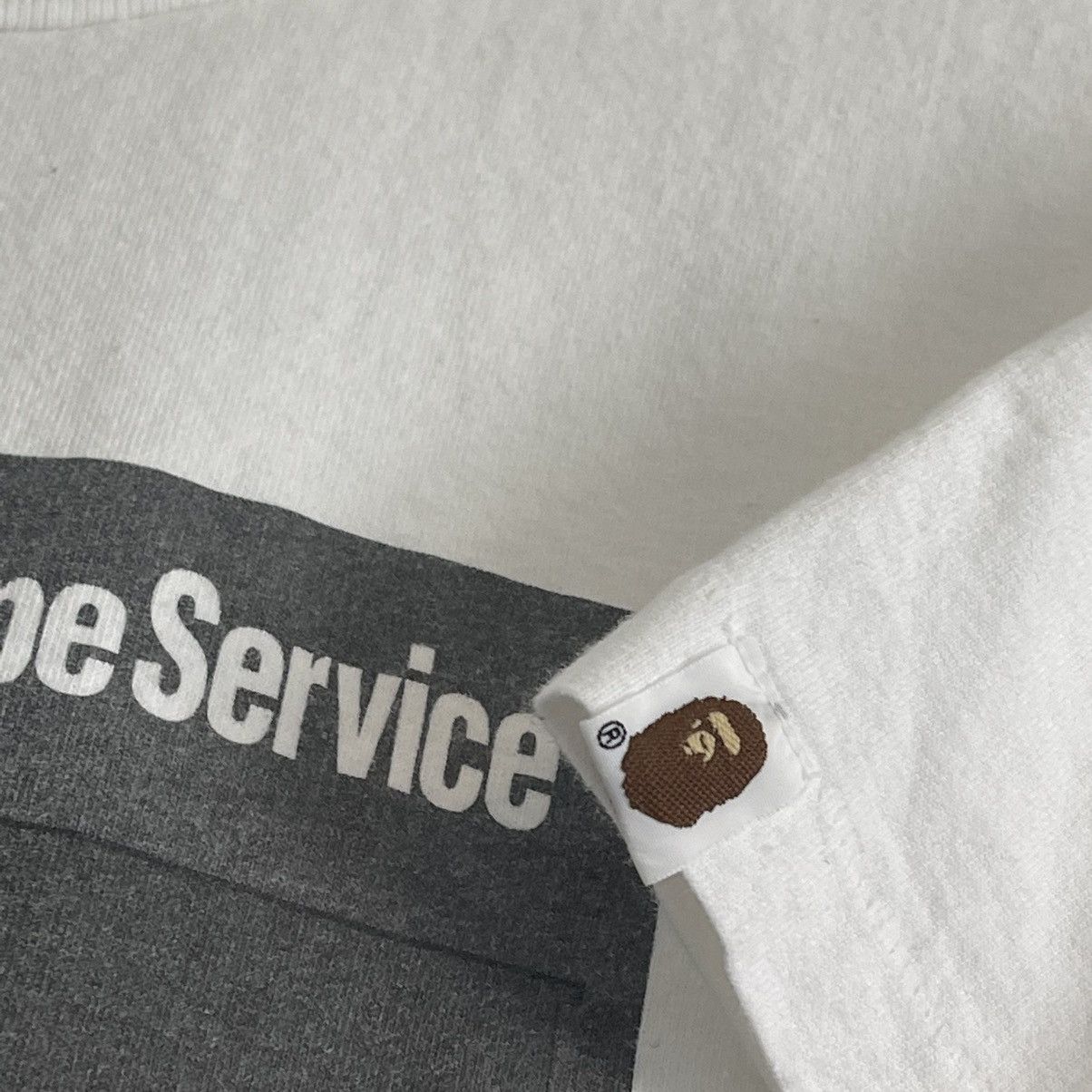 Bape × Nigo × Vintage OG Bape Oneita Tag On Her Majesty’s Ape Service Tee Size US M / EU 48-50 / 2 - 5 Thumbnail