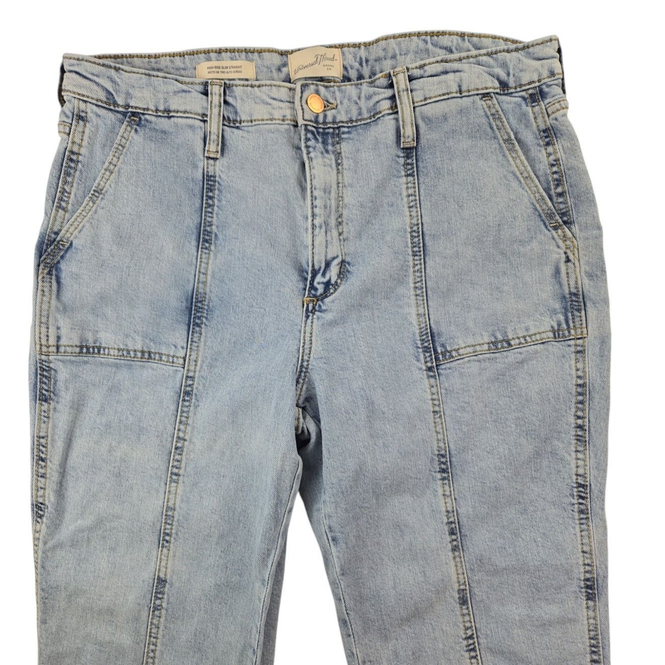 Other Universal Thread | High Rise, Slim Straight Jeans | 14/32R Size 36" / US 14 / IT 50 - 2 Thumbnail