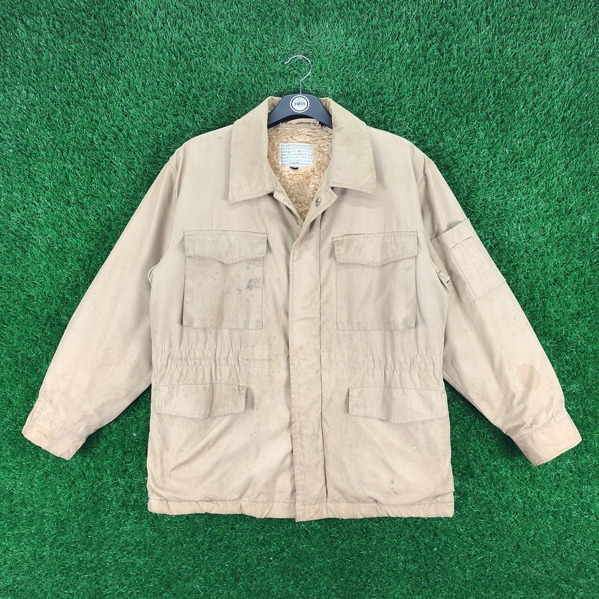 Japanese Brand Vintage 80's Workwear Field Jacket M65 Sherpa Lining Size US M / EU 48-50 / 2 - 1 Thumbnail