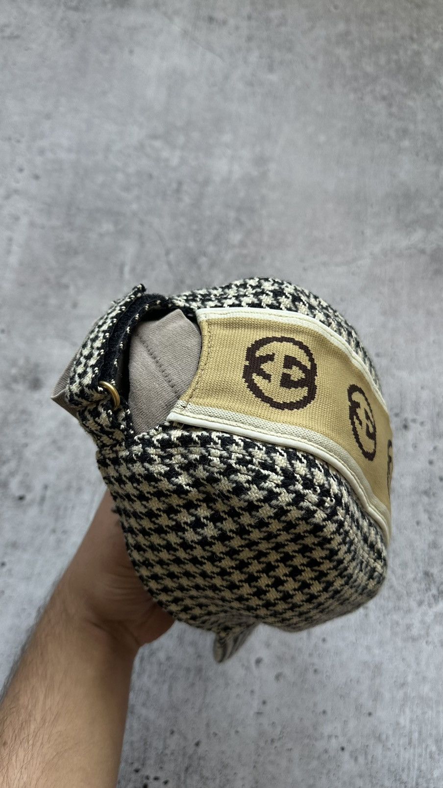 Gucci Gucci Multilogo Tweed Style Hat Size ONE SIZE - 8 Thumbnail