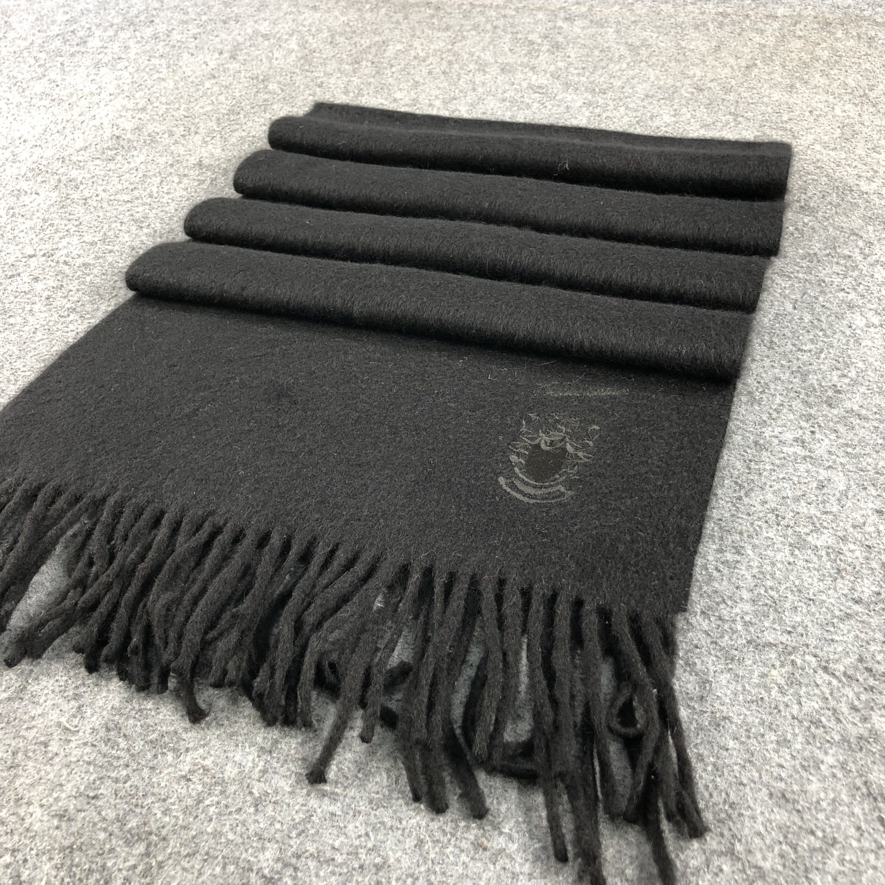 Aquascutum Aquascutum Black Cashmere Scarf Muffler V820 Size ONE SIZE - 3 Thumbnail