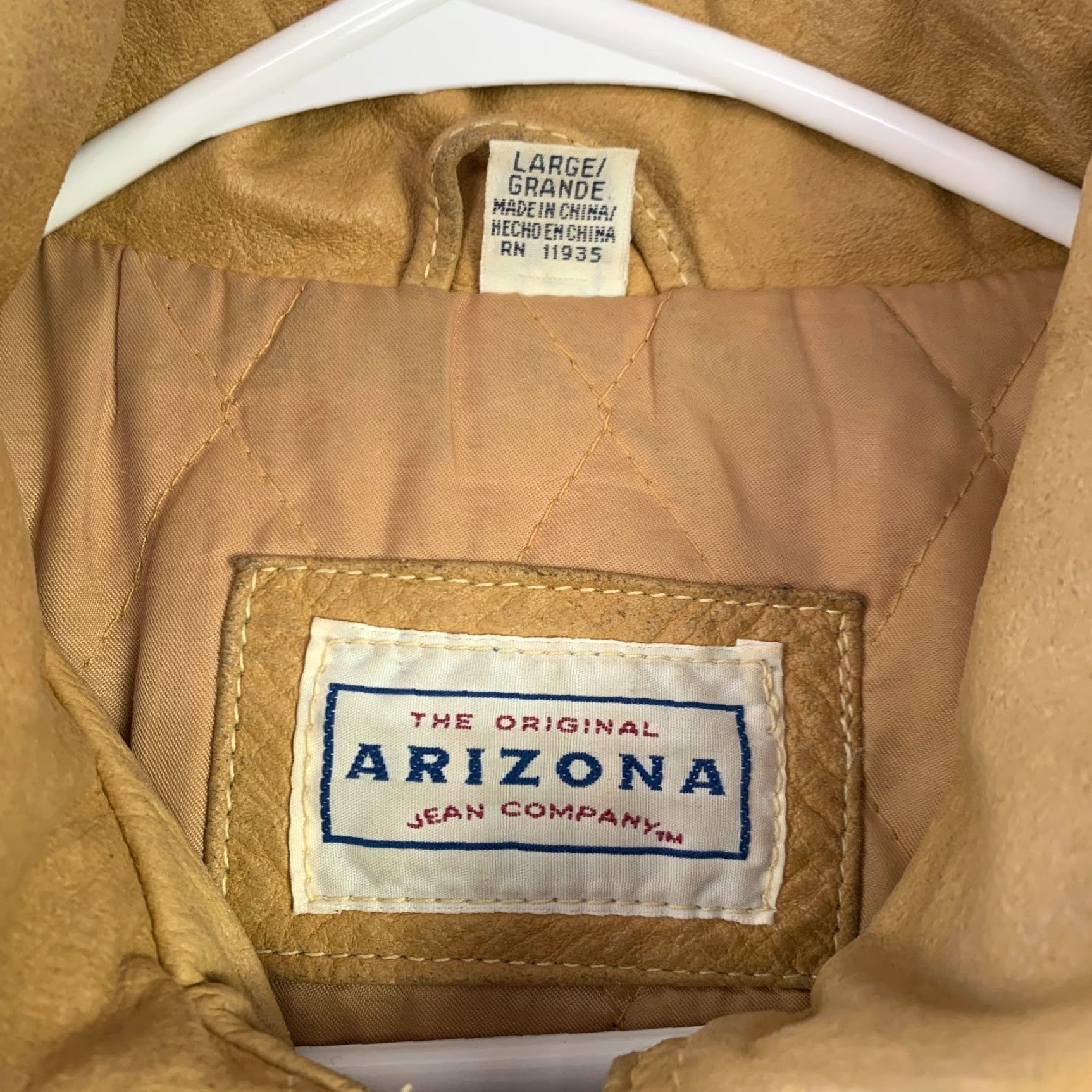 Vintage VINTAGE Arizona Leather Parka Drawstring Waist Fur Hood Jacket Large 1990s Brown Rockabilly Mens Womens Men Womens? Size US L / EU 52-54 / 3 - 3 Thumbnail