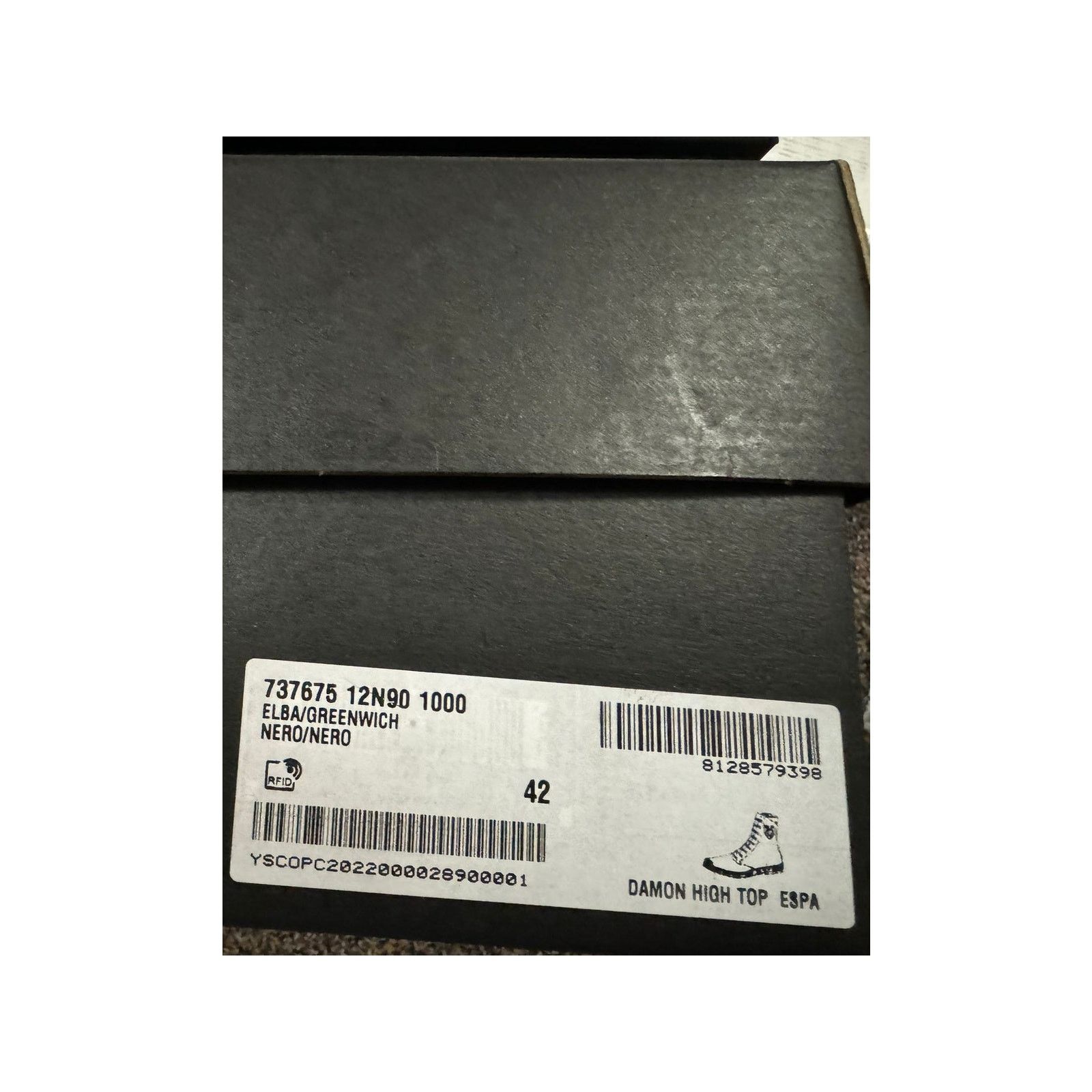 Saint Laurent Paris o1rshd1 Damon High-Top Sneakers in Nero Size US 9 / EU 42 - 22 Thumbnail
