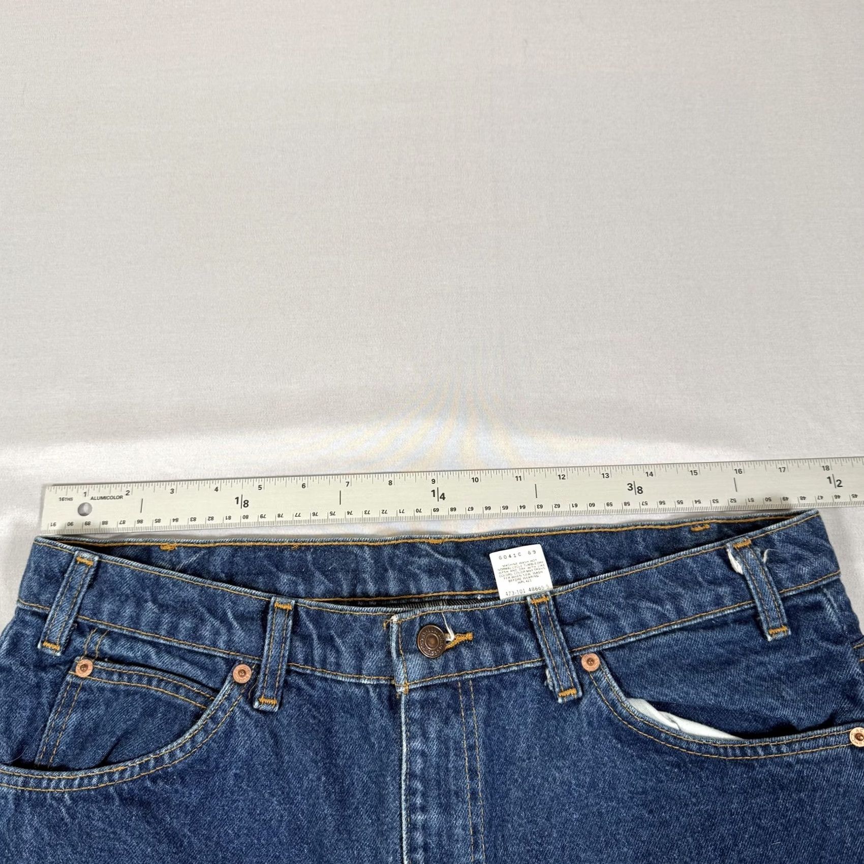 Levi's VINTAGE Levi's Jeans Mens 36x34 Blue 505 Orange Tab Straight Fit Denim Pants 90s Size US 36 / EU 52 - 7 Thumbnail
