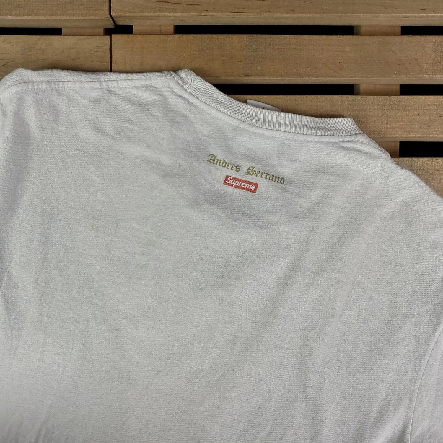 Supreme Mens T-Shirt Supreme x Andres Serrano Size L Size US L / EU 52-54 / 3 - 5 Thumbnail