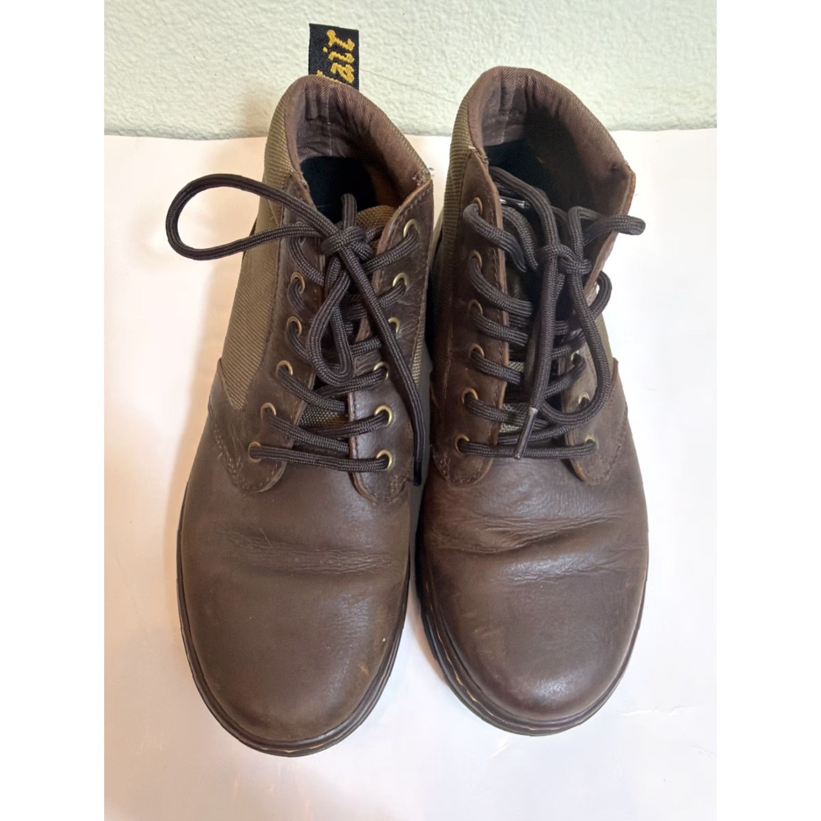 Dr. Martens Dr. Martens Men Bonny II Boots Ankle Brown Leather Round Toe Lace Up Casual Fashion 7 M Mens Boots Size US 7 / EU 40 - 7 Thumbnail