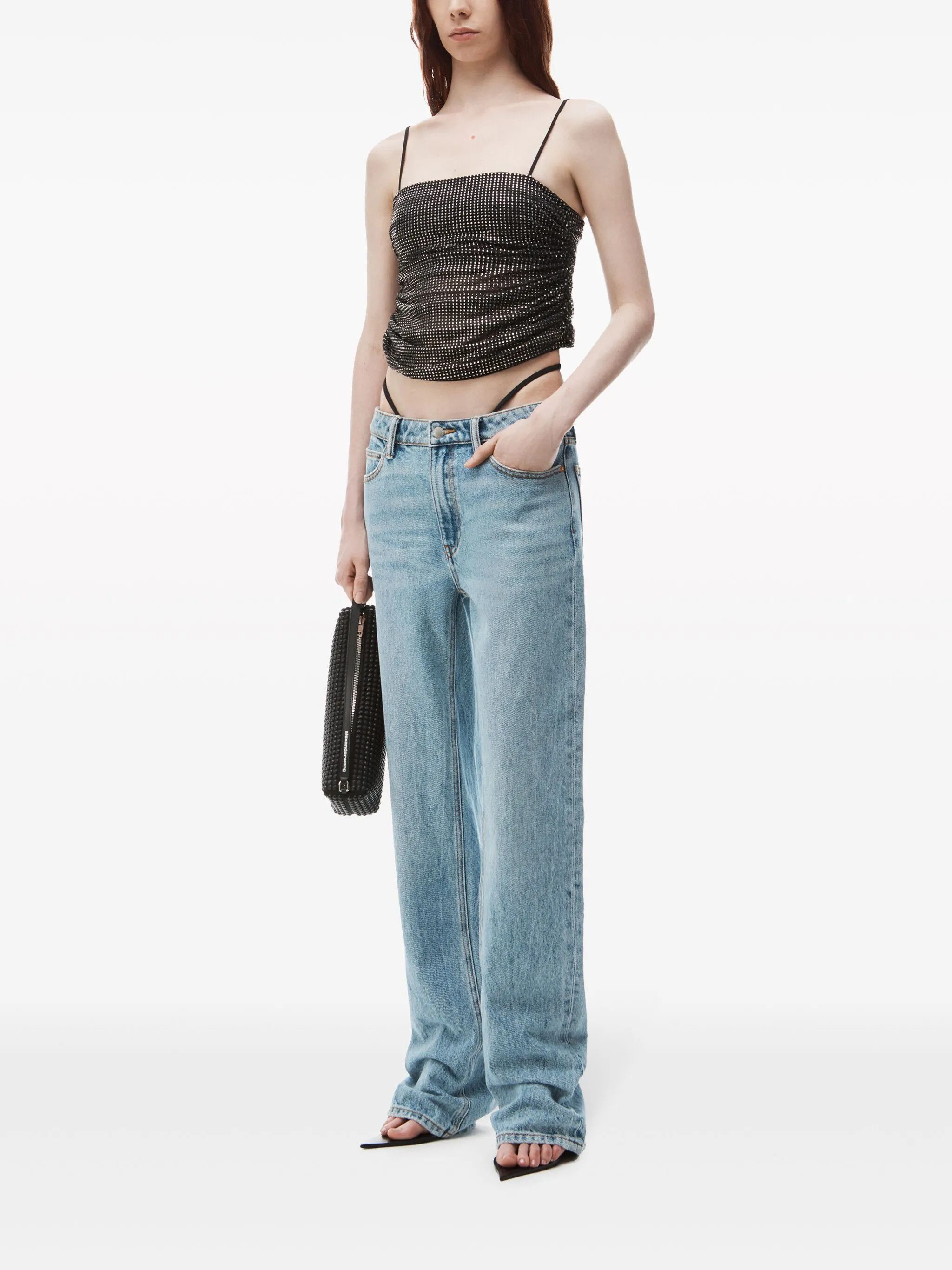 Alexander Wang o1s22i1n0225 Straight Jeans in Blue Size 26" / US 2 / IT 38 - 2 Thumbnail