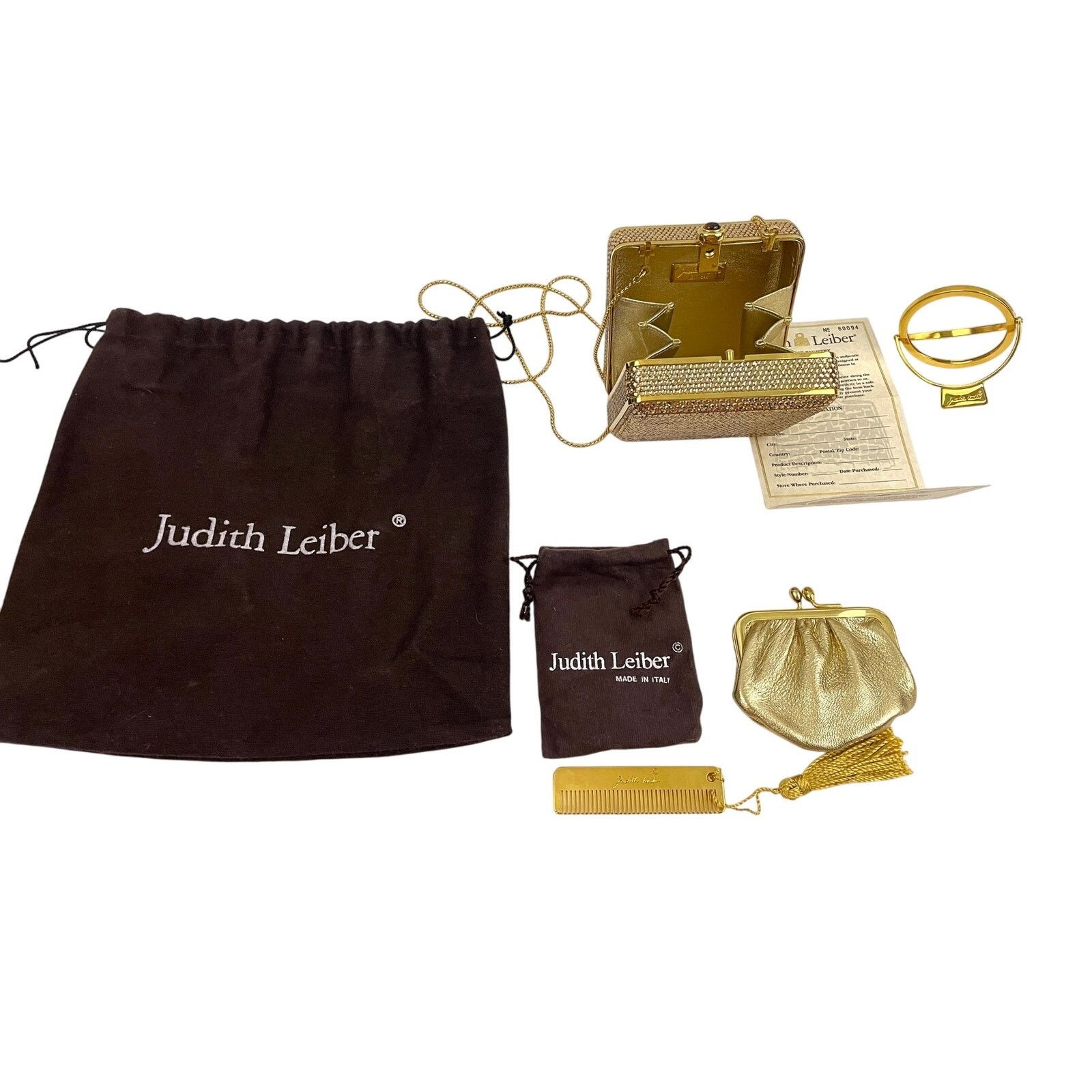 Judith Leiber Judith Leiber Swarovski Crystal Stone Evening Bag Clutch Size ONE SIZE - 1 Thumbnail