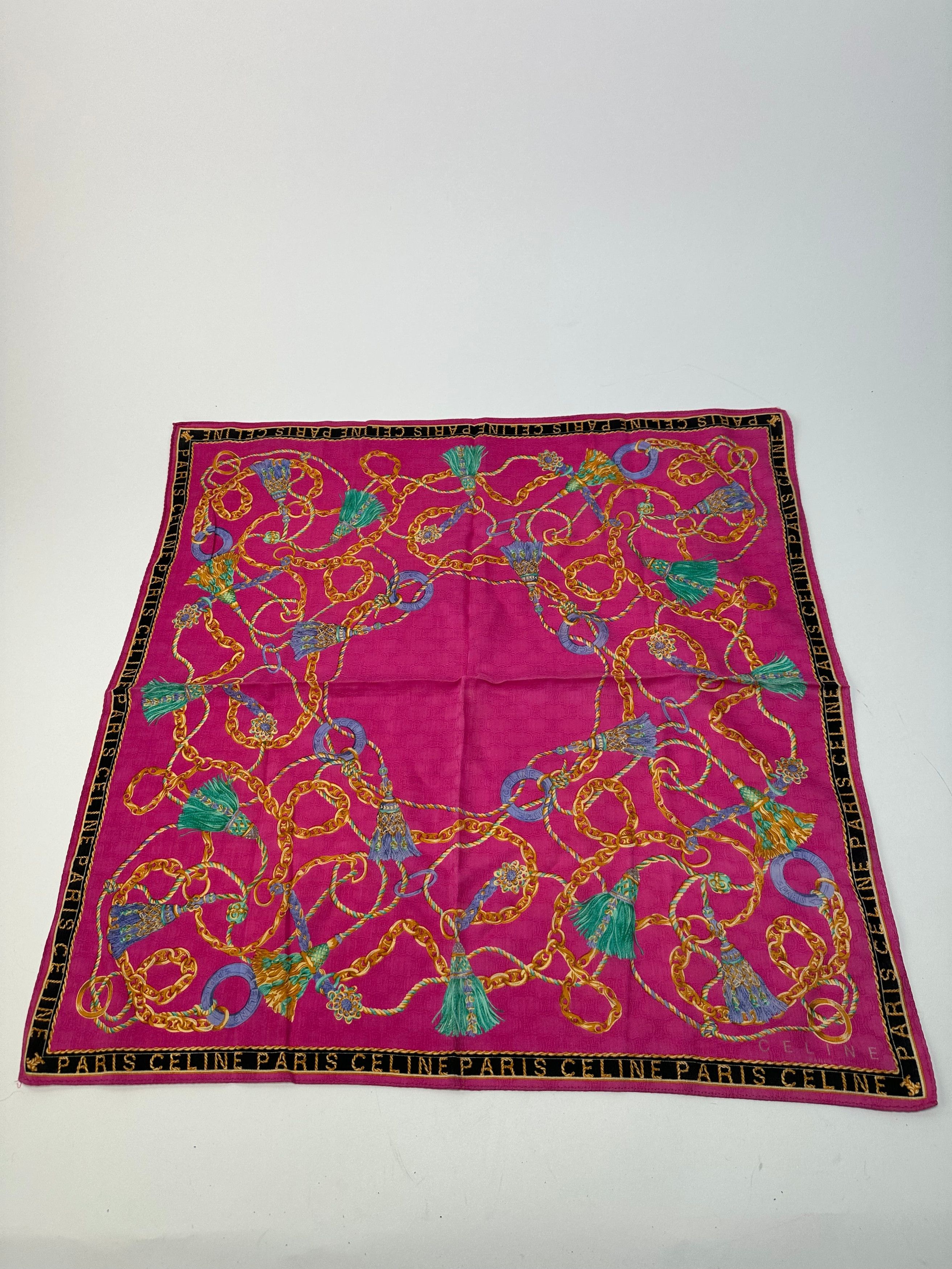 Celine Vintage Paris scarf Purple Size ONE SIZE - 1 Thumbnail