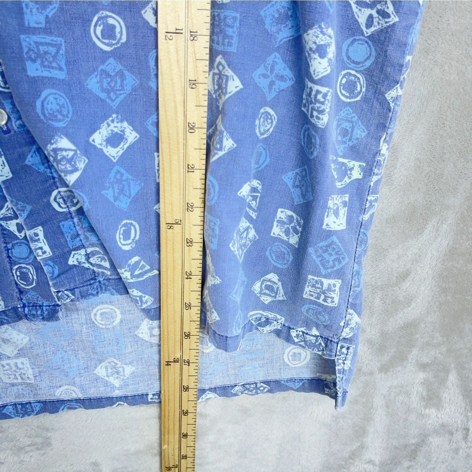 Quiksilver Quicksilver Master Plan Blue Cross Wave Shirt Men's M 90s Size US M / EU 48-50 / 2 - 9 Thumbnail