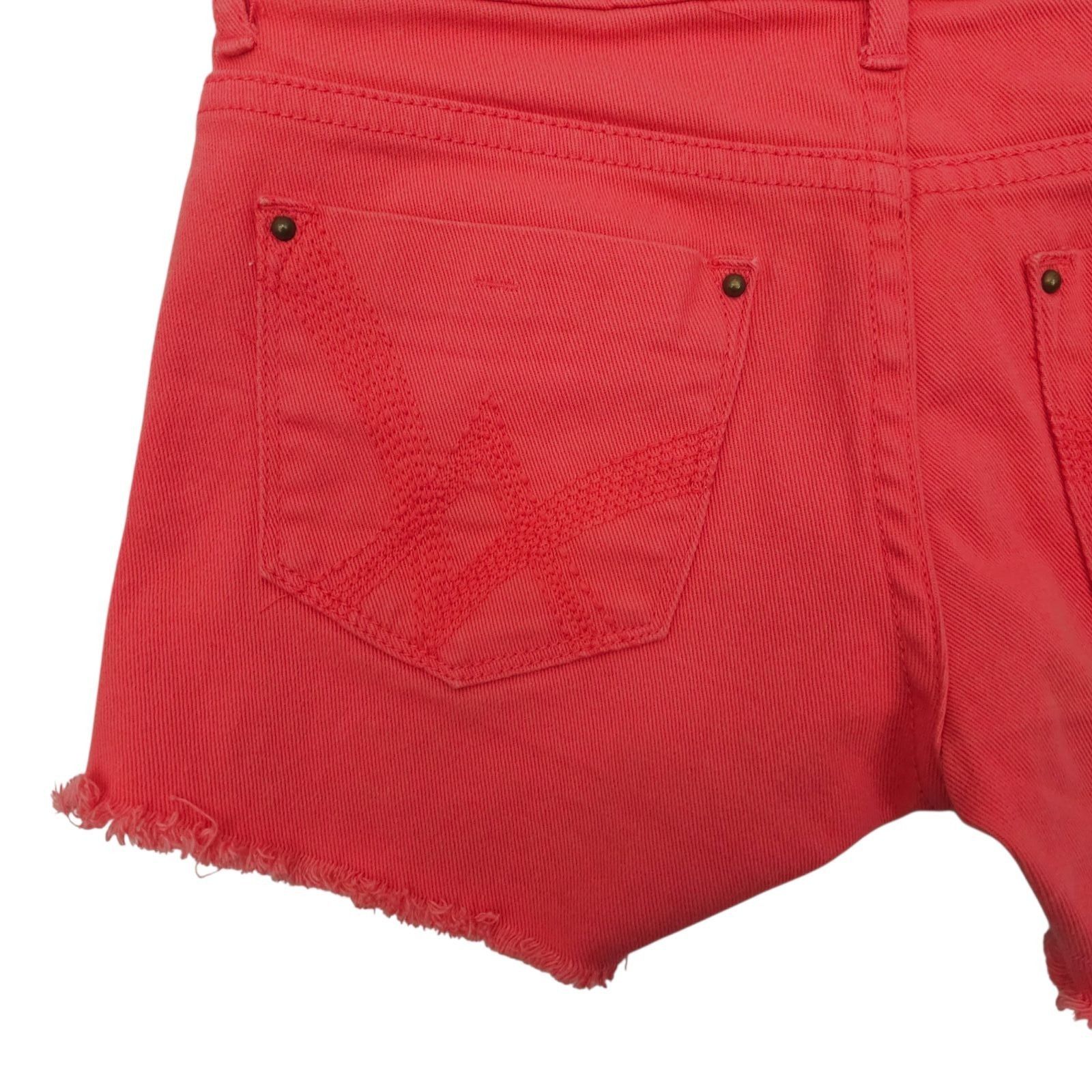 Other Delias Taylor Cut Off Denim Shorts Pink Coral Size 1/2 Low R Size 28" / US 6 / IT 42 - 15 Thumbnail