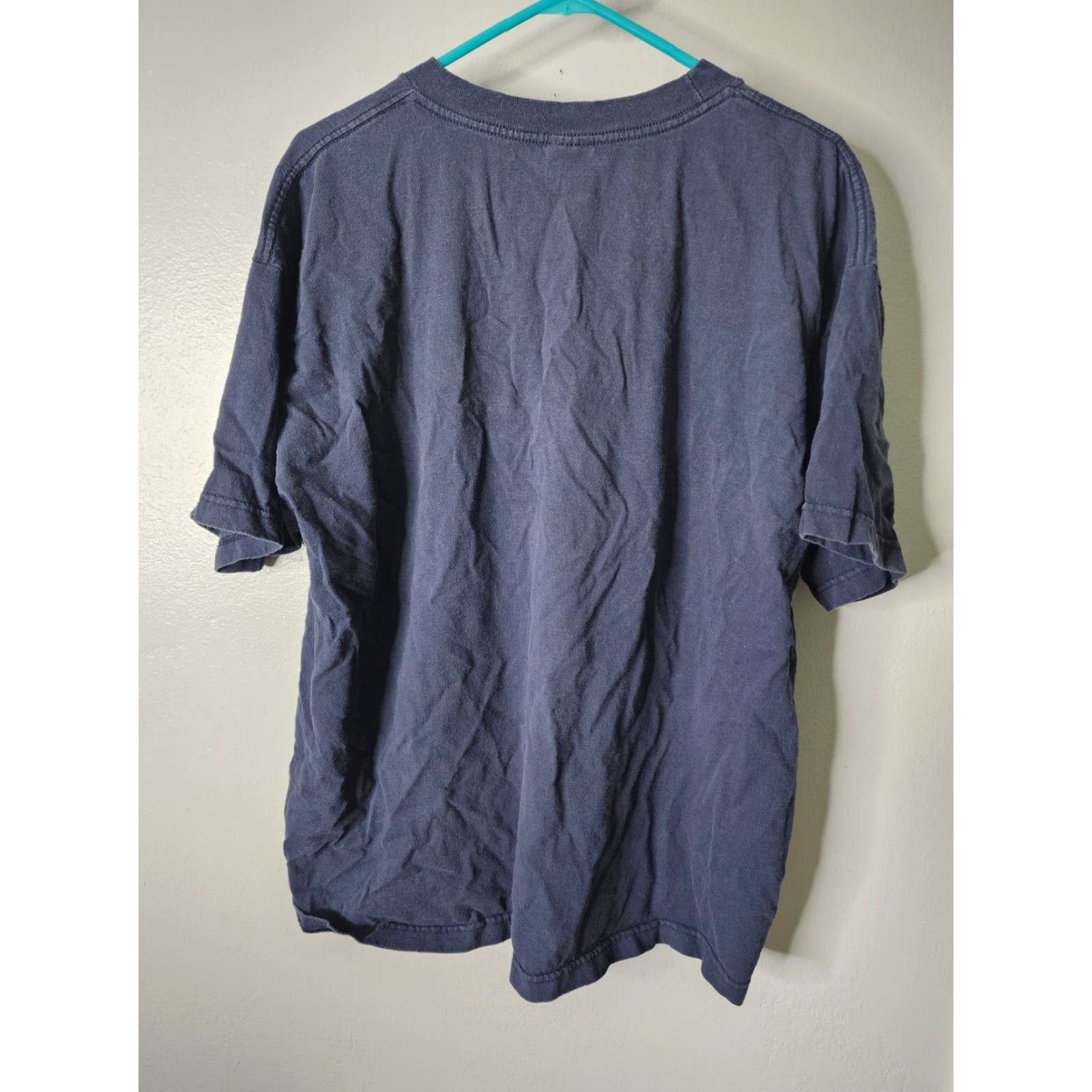 Aeropostale VINTAGE Aeropostle T-Shirt Mens XL New York Distressed 90s Blue Cotton Jersey Crew Neck Short Sleeve United We Stand Graphic Print Mens Size XL Size US XL / EU 56 / 4 - 2 Thumbnail